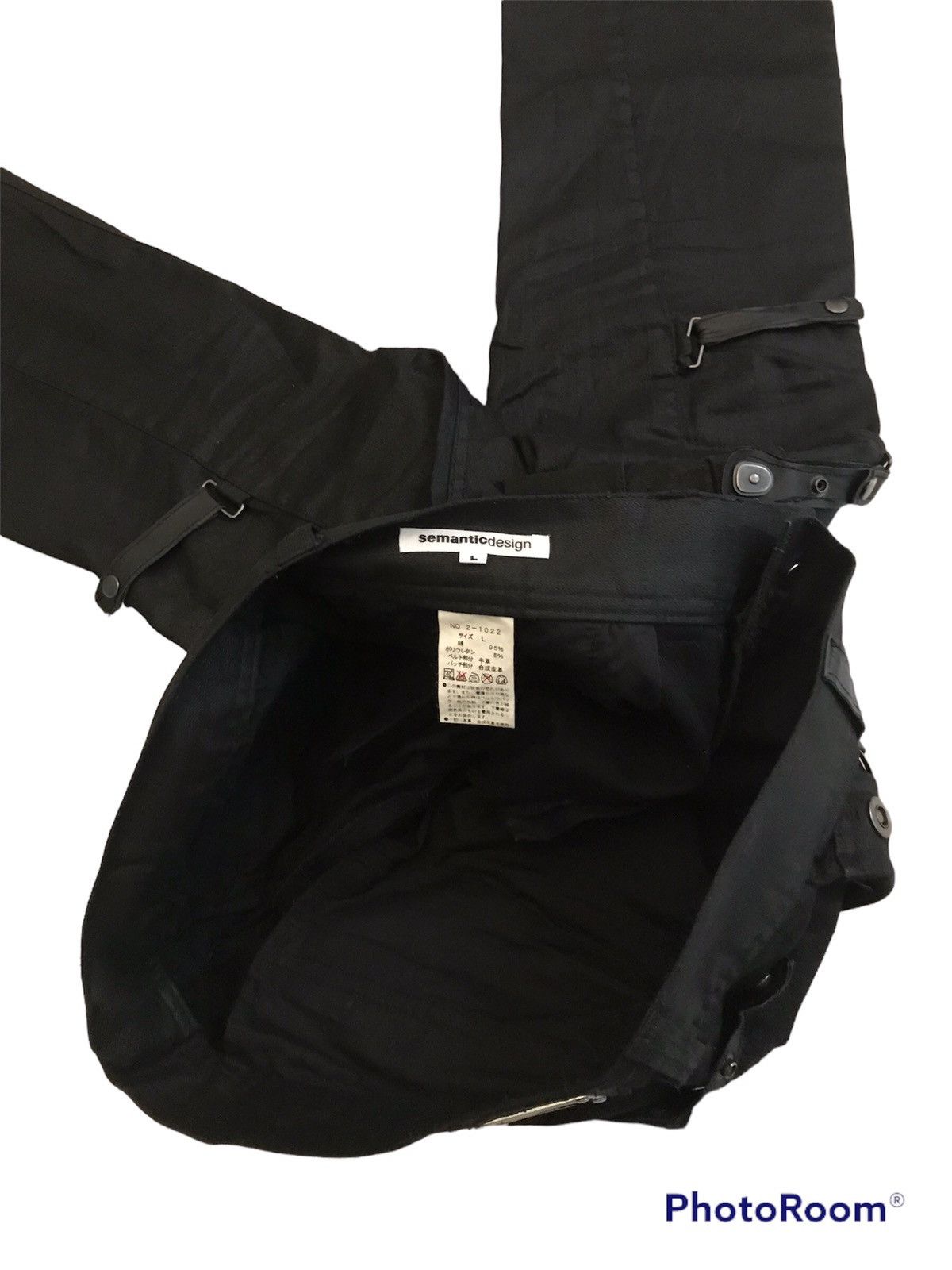 semanticdesign waxed material bondage cargo pant semantic design bootcut Size US 34 / EU 50 - 8 Thumbnail