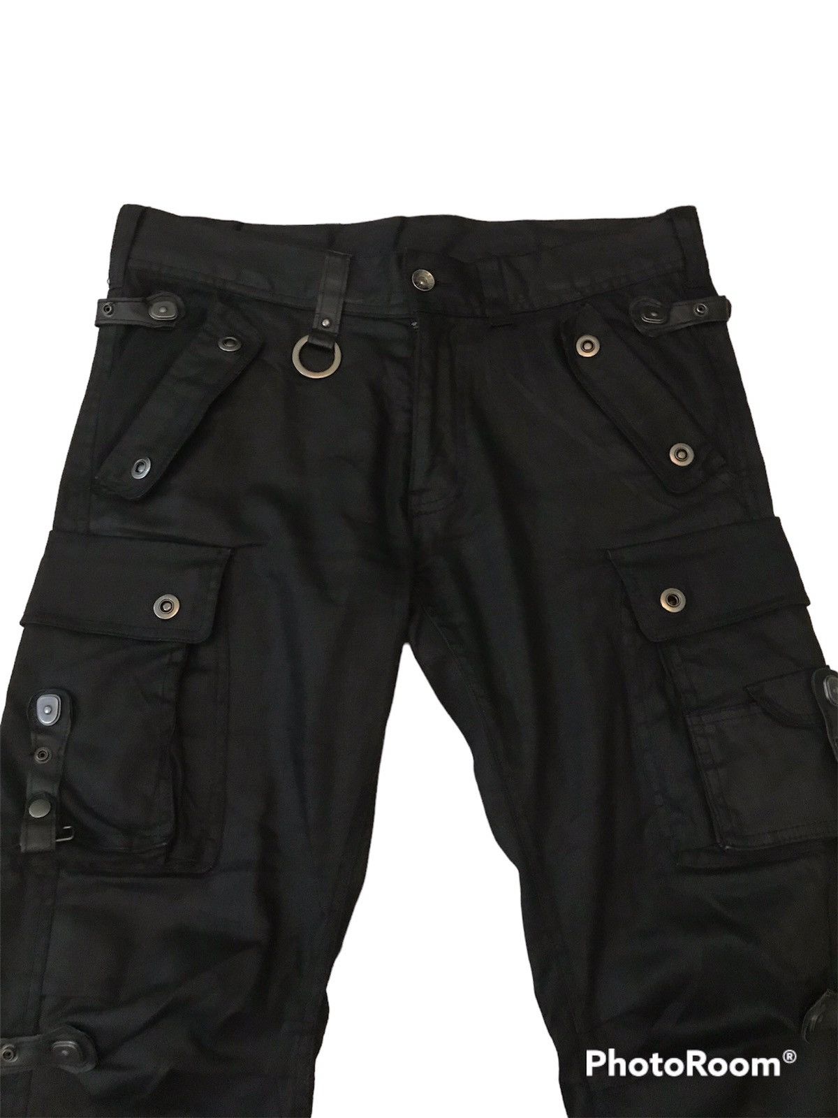 semanticdesign waxed material bondage cargo pant semantic design bootcut Size US 34 / EU 50 - 3 Thumbnail