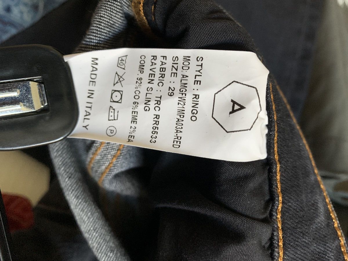 Alchemist $500 Red Bandana Paisley Skinny Denim Jeans Size US 29 - 7 Thumbnail