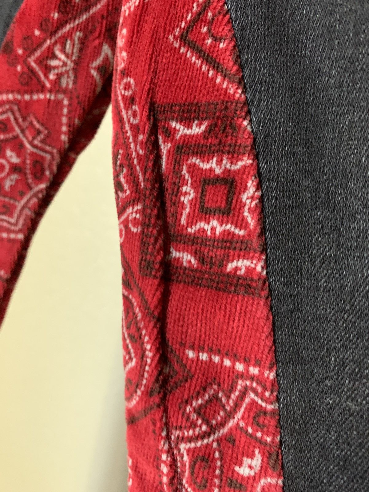 Alchemist $500 Red Bandana Paisley Skinny Denim Jeans Size US 29 - 4 Thumbnail