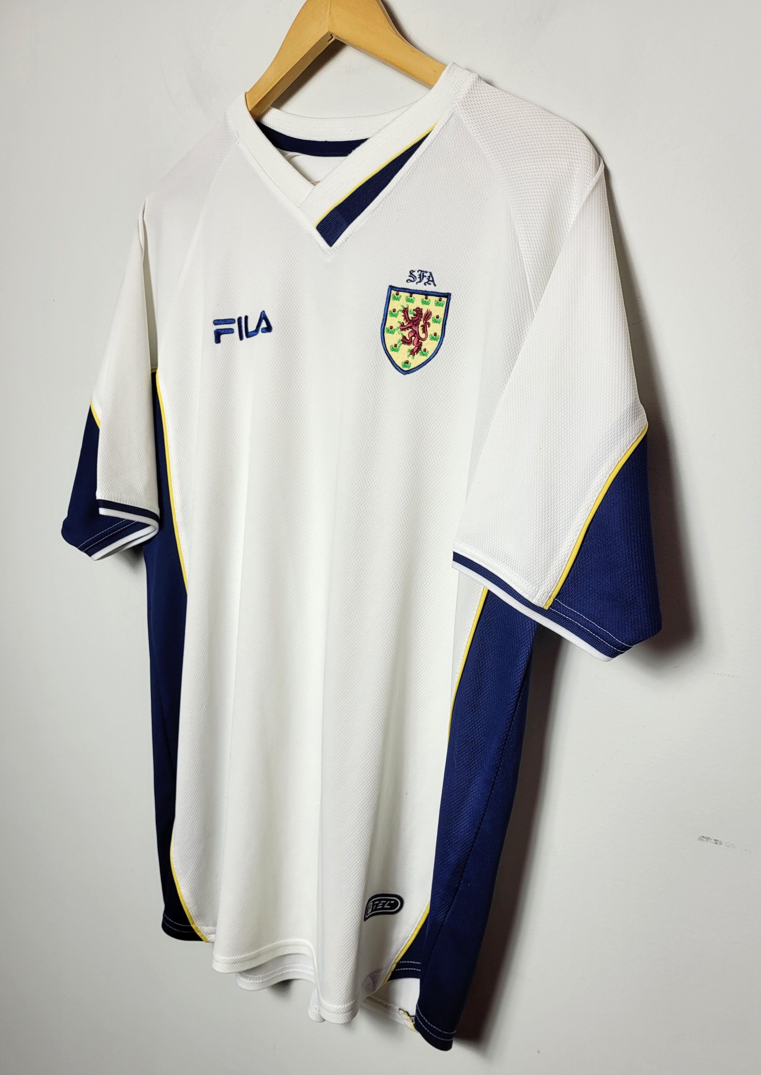 Fila × Vintage Vintage Fila Scotland Home FC SFA Futboll Soccer Jersey Size US XL / EU 56 / 4 - 2 Thumbnail