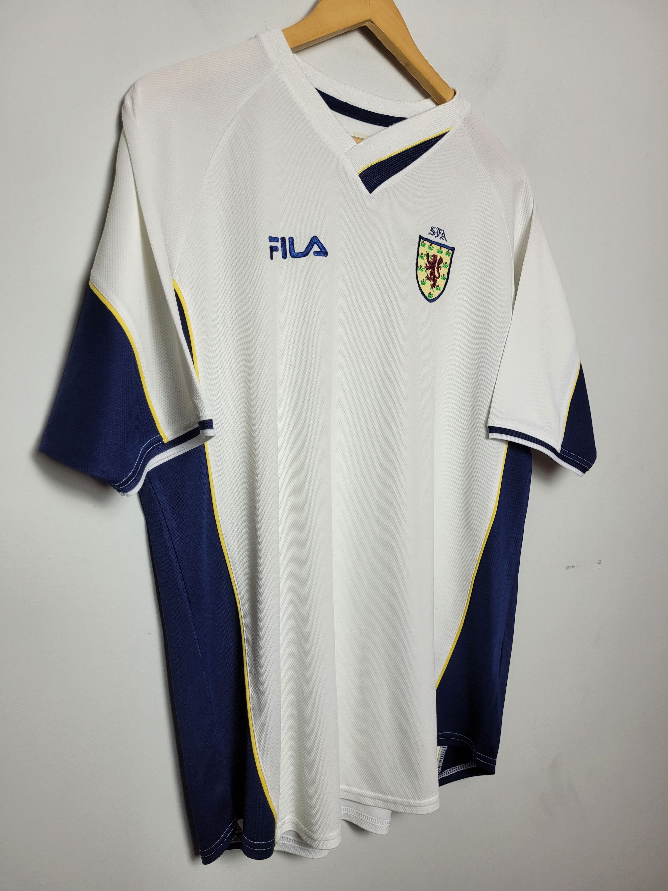 Fila × Vintage Vintage Fila Scotland Home FC SFA Futboll Soccer Jersey Size US XL / EU 56 / 4 - 3 Thumbnail