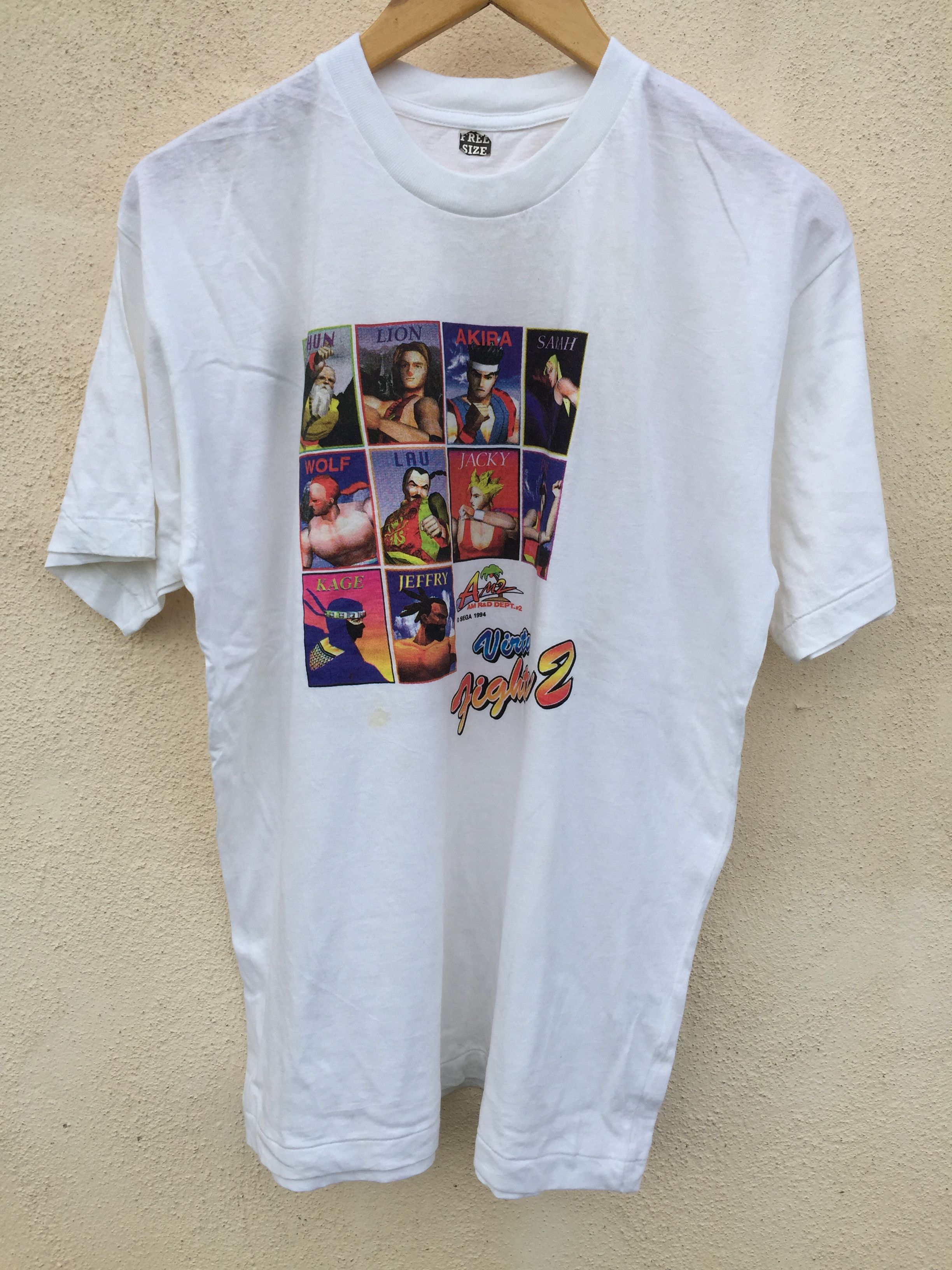 Anime UNWORN !! Vintage 90s VIRTUAL FIGHTER 2 Sega 1994 Size US L / EU 52-54 / 3 - 1 Thumbnail