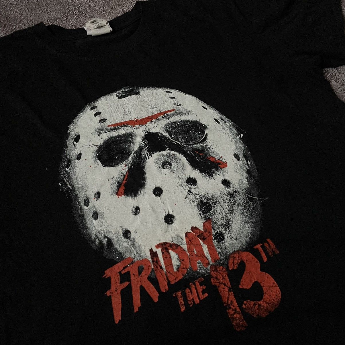 Vintage Vintage 90s Friday the 13th Graphic Tee Horror Grunge Boxy L Size US L / EU 52-54 / 3 - 6 Thumbnail