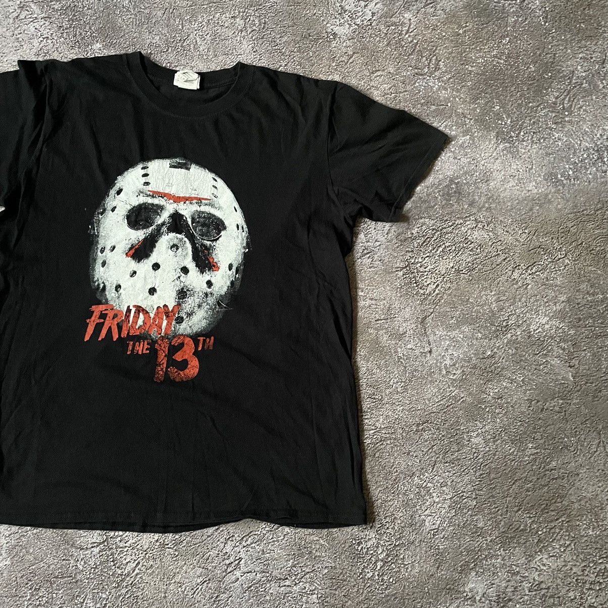 Vintage Vintage 90s Friday the 13th Graphic Tee Horror Grunge Boxy L Size US L / EU 52-54 / 3 - 3 Thumbnail