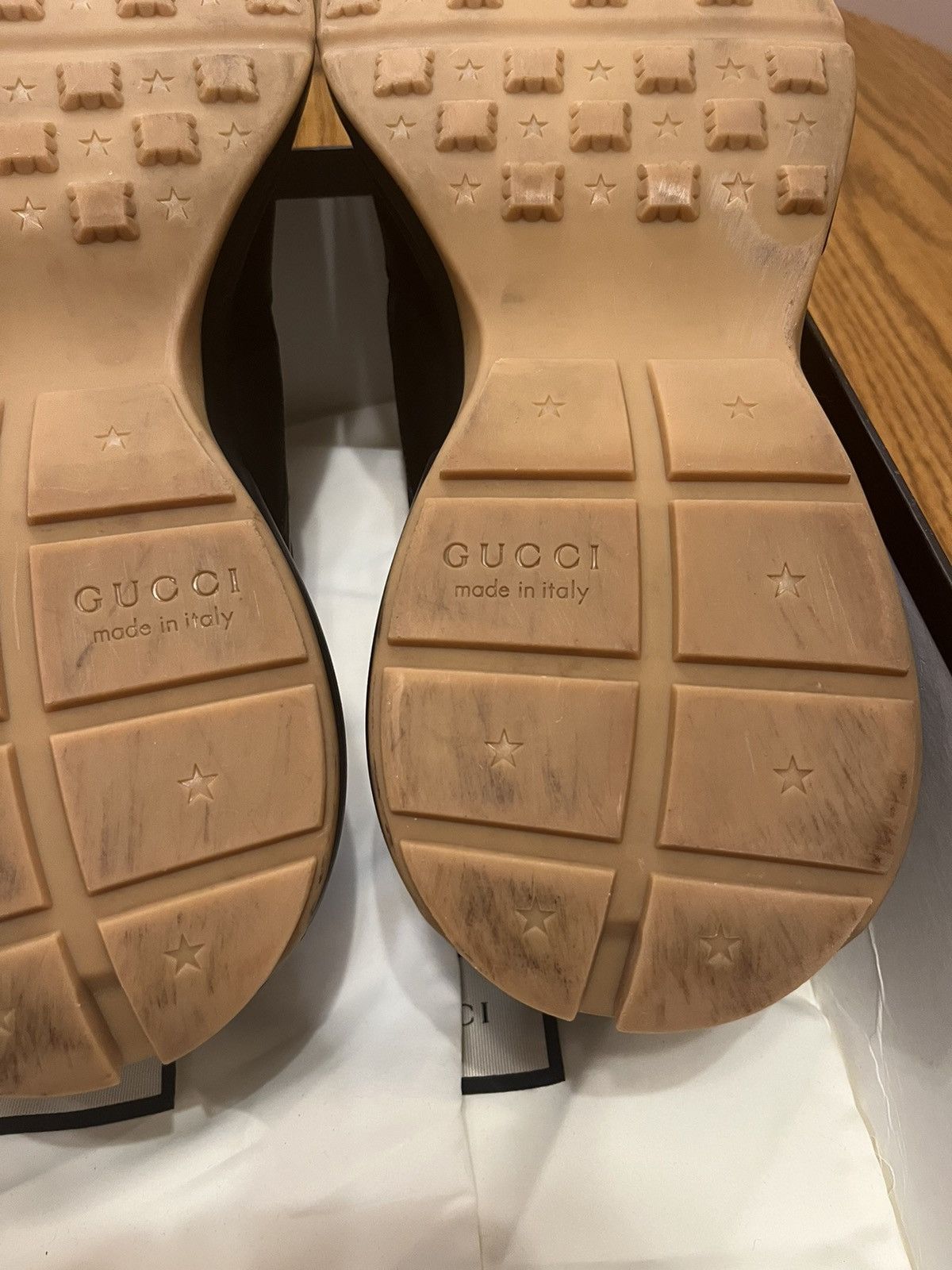 Gucci Gucci Rhyton Iridescent Logo Sneaker Size US 12 / EU 45 - 7 Thumbnail