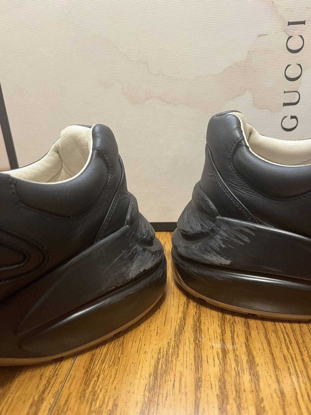 Gucci Gucci Rhyton Iridescent Logo Sneaker Size US 12 / EU 45 - 8 Thumbnail