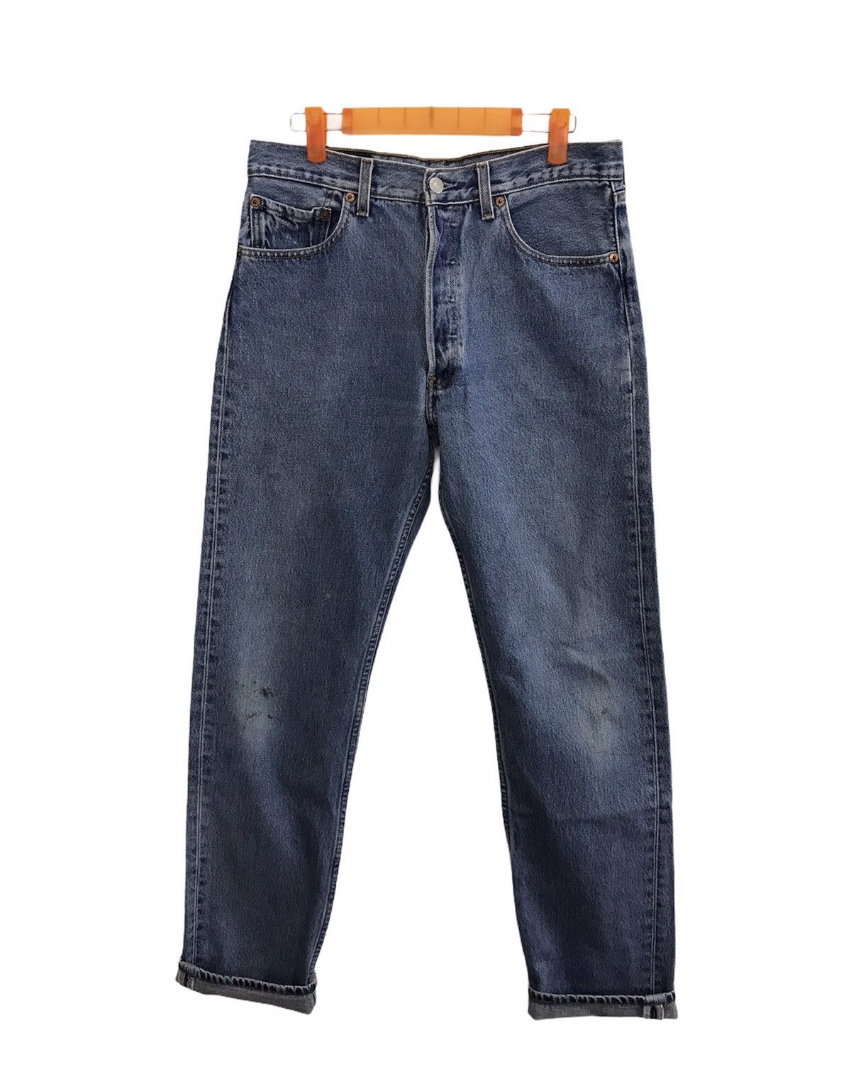 Vintage Levi’s 501 Classic Distressed Denim Jeans Straight