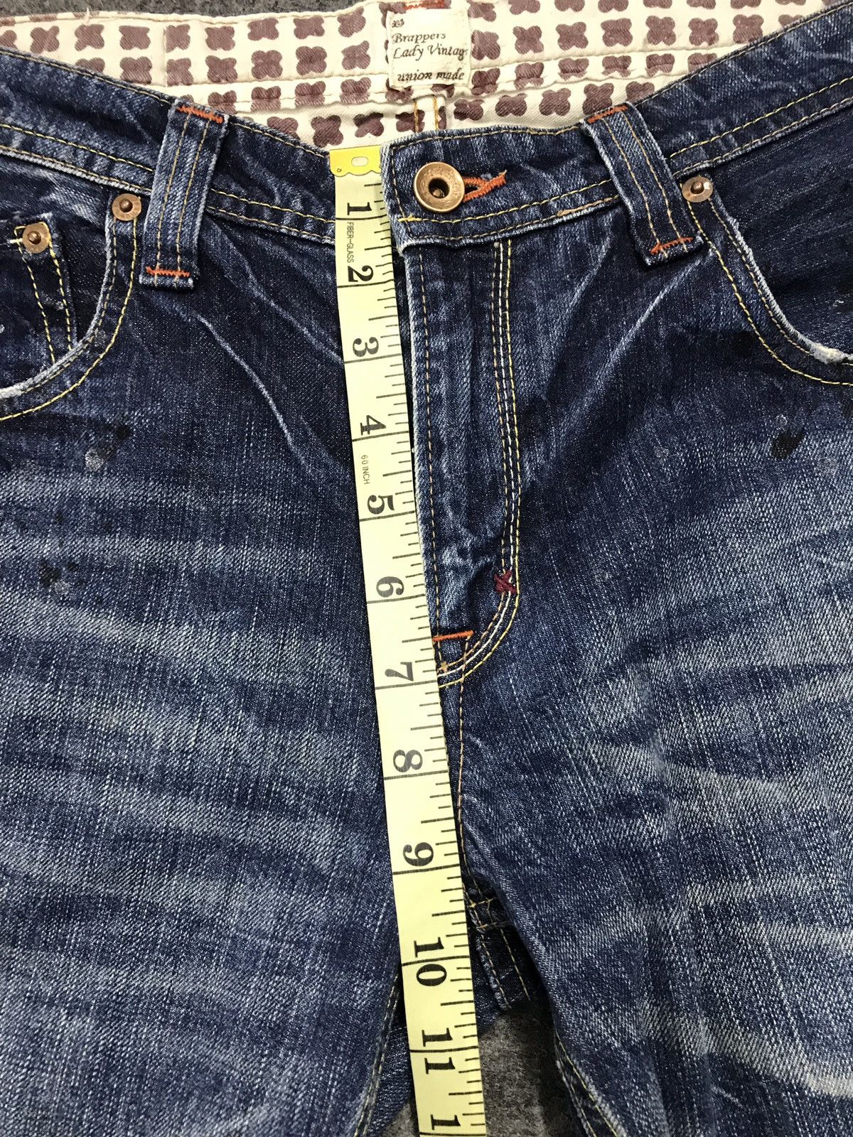 Japanese Brand × Vintage Rare Brappers Distressed Design Unisex Denim Jeans Size US 33 - 19 Thumbnail