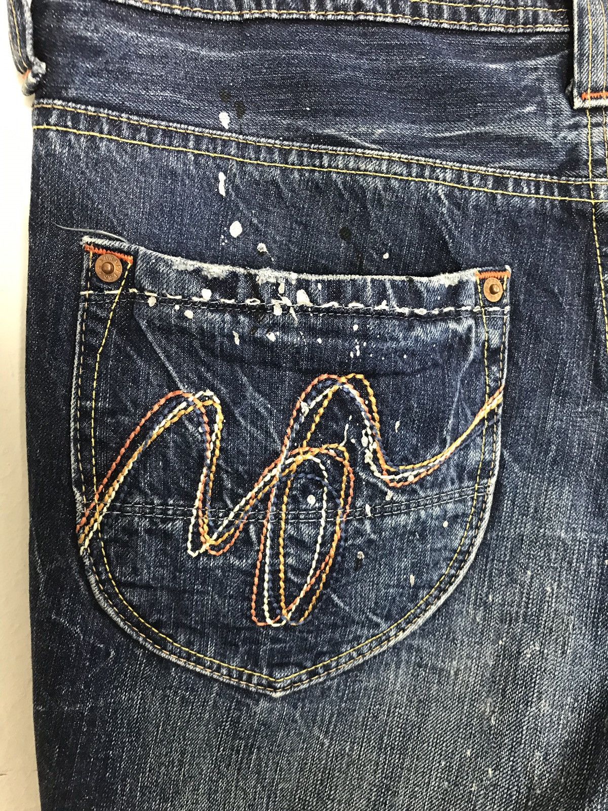 Japanese Brand × Vintage Rare Brappers Distressed Design Unisex Denim Jeans Size US 33 - 13 Thumbnail