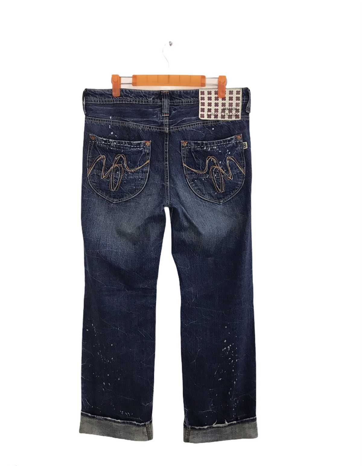 Japanese Brand × Vintage Rare Brappers Distressed Design Unisex Denim Jeans Size US 33 - 2 Thumbnail