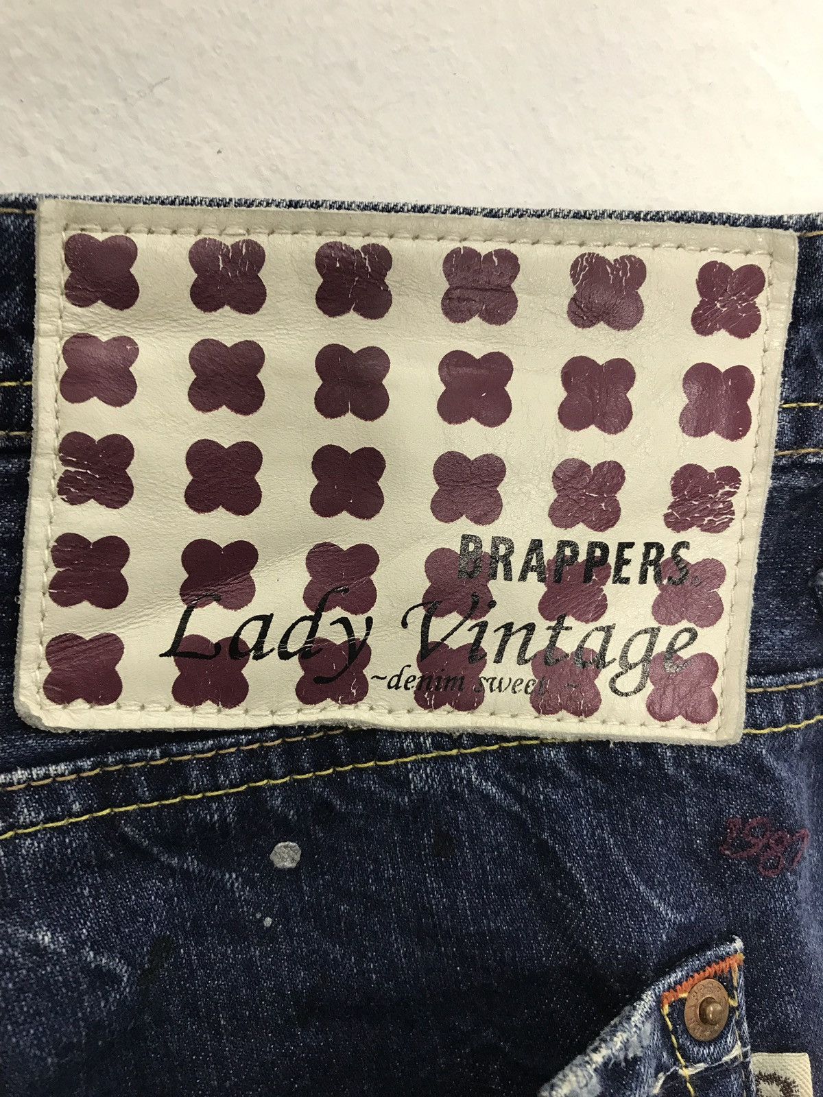 Japanese Brand × Vintage Rare Brappers Distressed Design Unisex Denim Jeans Size US 33 - 14 Thumbnail