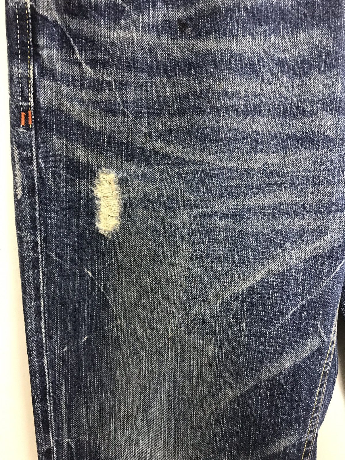 Japanese Brand × Vintage Rare Brappers Distressed Design Unisex Denim Jeans Size US 33 - 4 Thumbnail