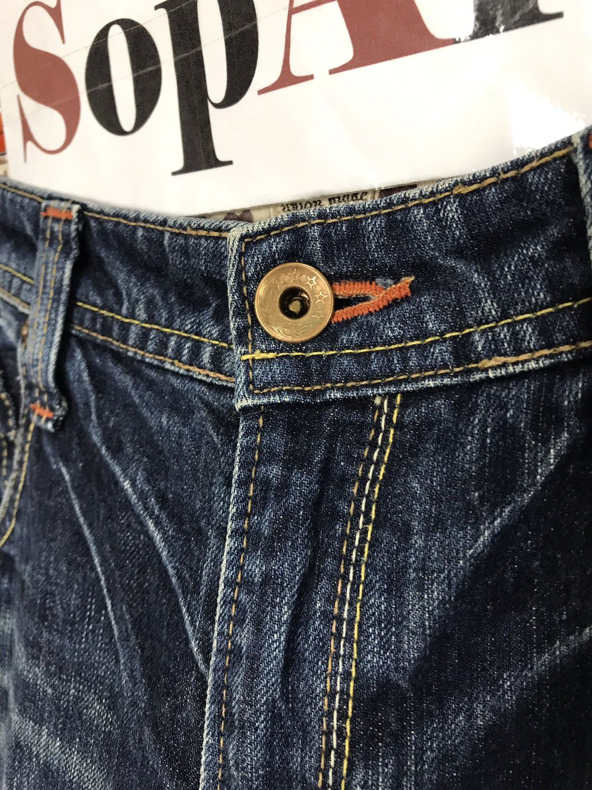 Japanese Brand × Vintage Rare Brappers Distressed Design Unisex Denim Jeans Size US 33 - 8 Thumbnail