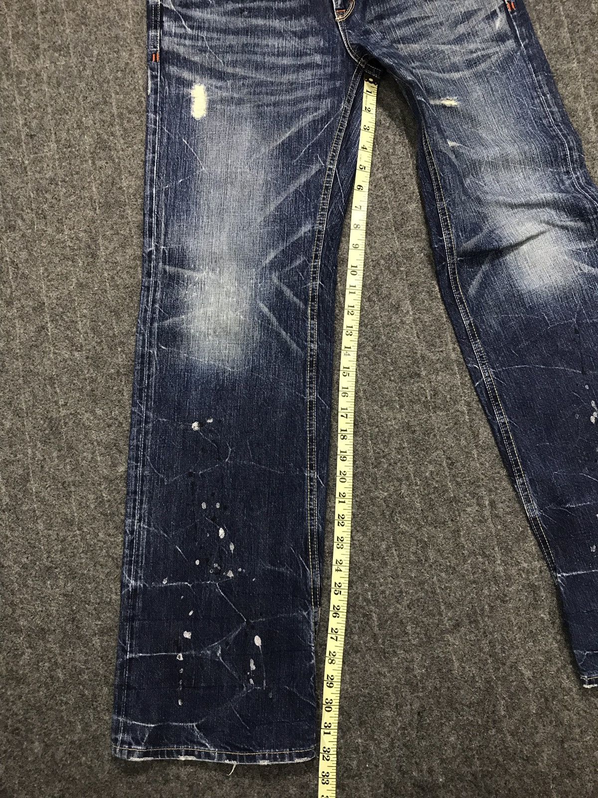Japanese Brand × Vintage Rare Brappers Distressed Design Unisex Denim Jeans Size US 33 - 23 Thumbnail