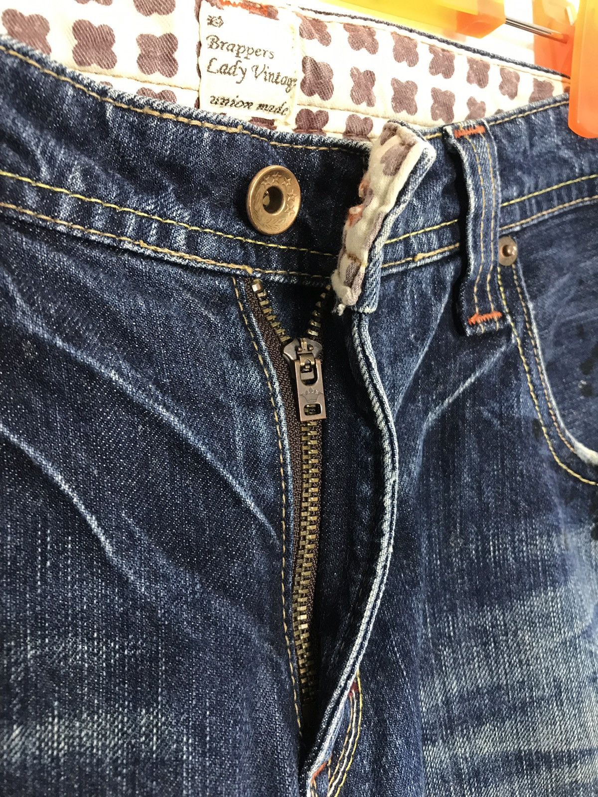 Japanese Brand × Vintage Rare Brappers Distressed Design Unisex Denim Jeans Size US 33 - 9 Thumbnail