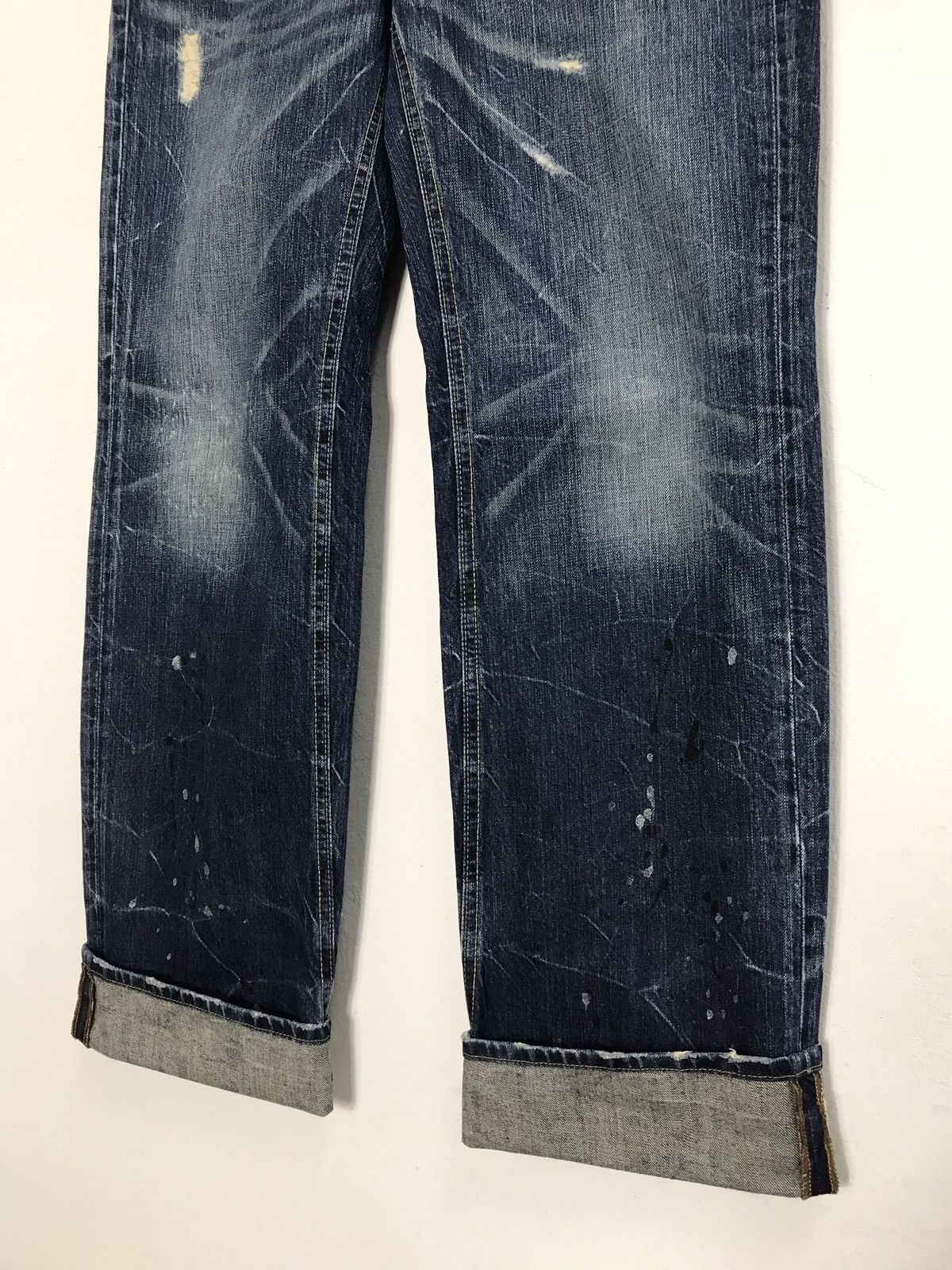 Japanese Brand × Vintage Rare Brappers Distressed Design Unisex Denim Jeans Size US 33 - 10 Thumbnail