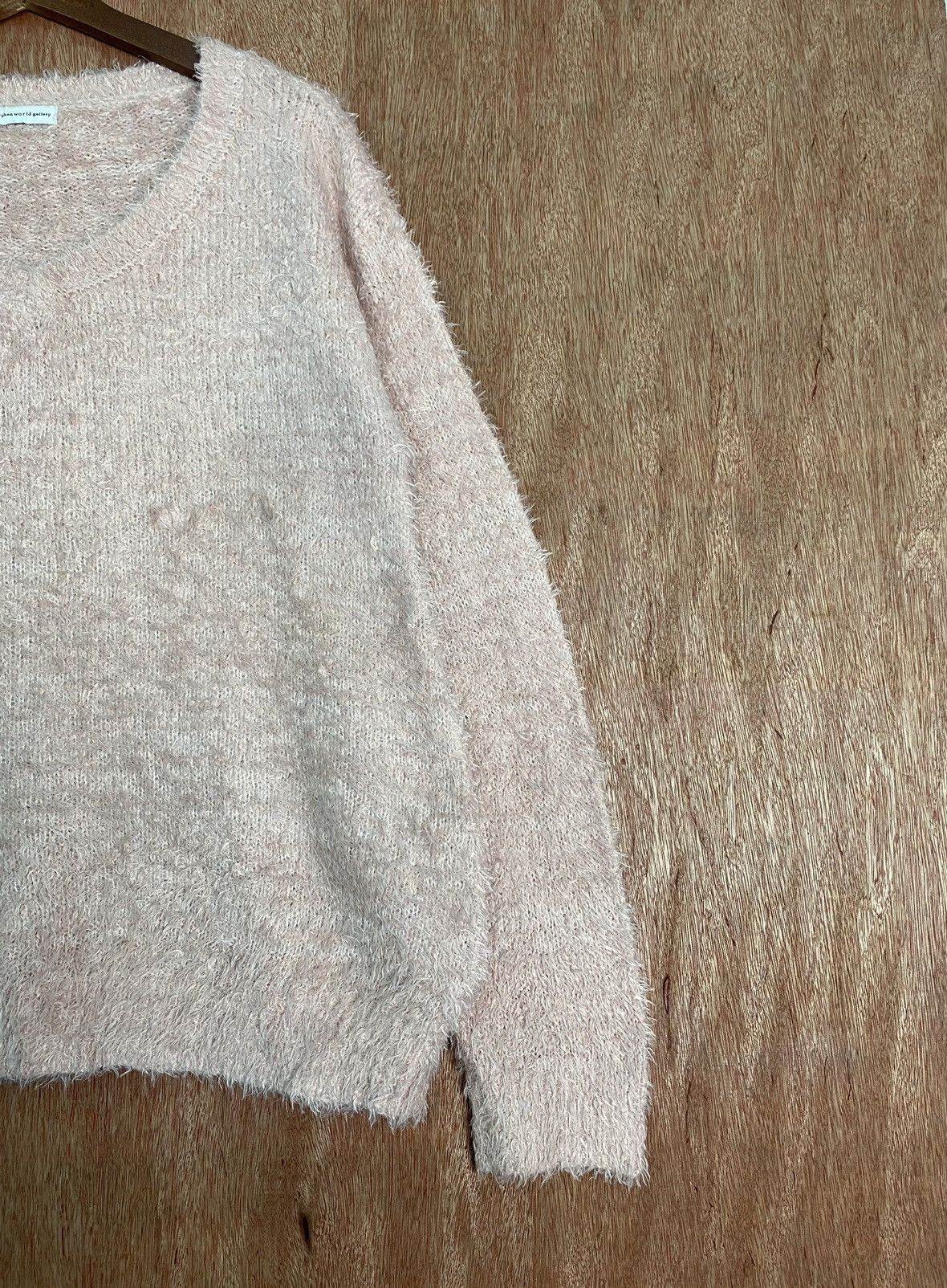 Homespun Knitwear × Japanese Brand DLS E Hyphen World Gallery Soft Fur Mohair Knitwear #BB587 Size M / US 6-8 / IT 42-44 - 4 Thumbnail