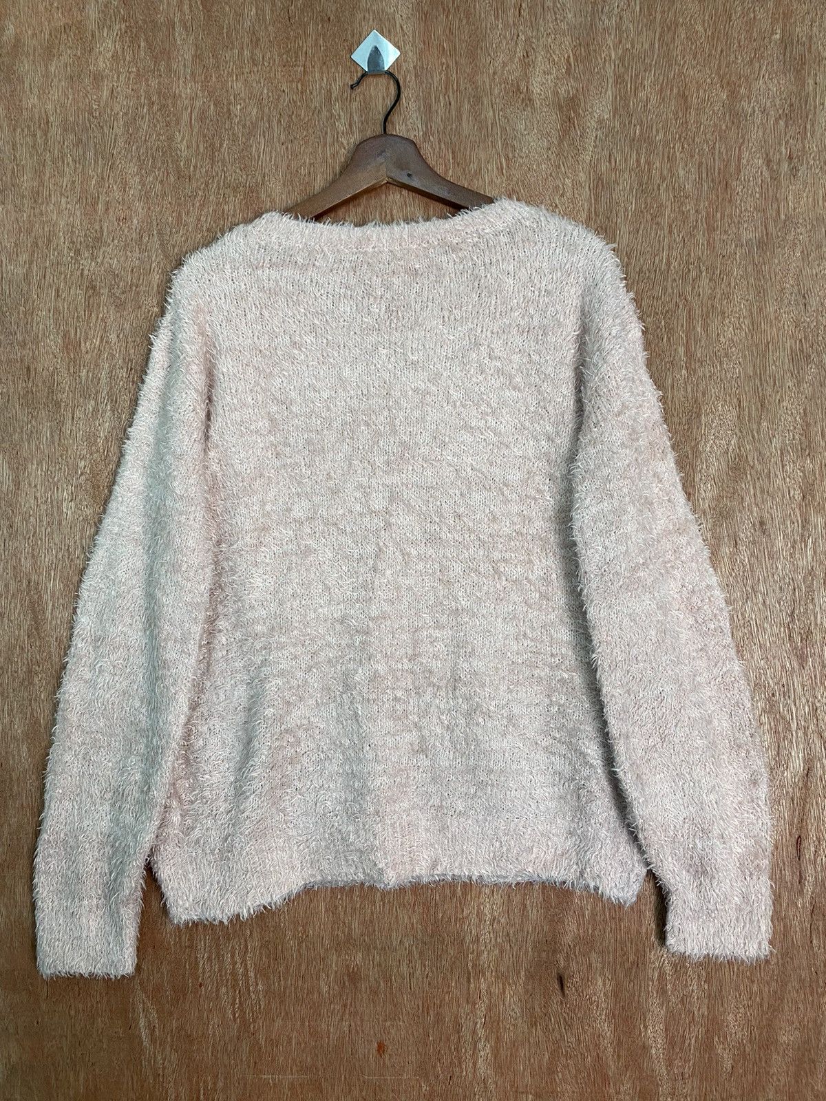 Homespun Knitwear × Japanese Brand DLS E Hyphen World Gallery Soft Fur Mohair Knitwear #BB587 Size M / US 6-8 / IT 42-44 - 6 Thumbnail