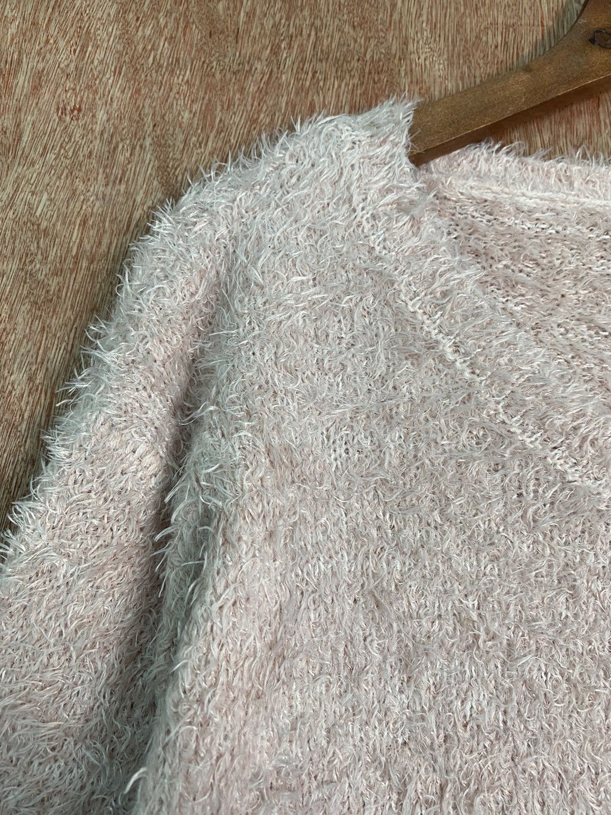 Homespun Knitwear × Japanese Brand DLS E Hyphen World Gallery Soft Fur Mohair Knitwear #BB587 Size M / US 6-8 / IT 42-44 - 5 Thumbnail