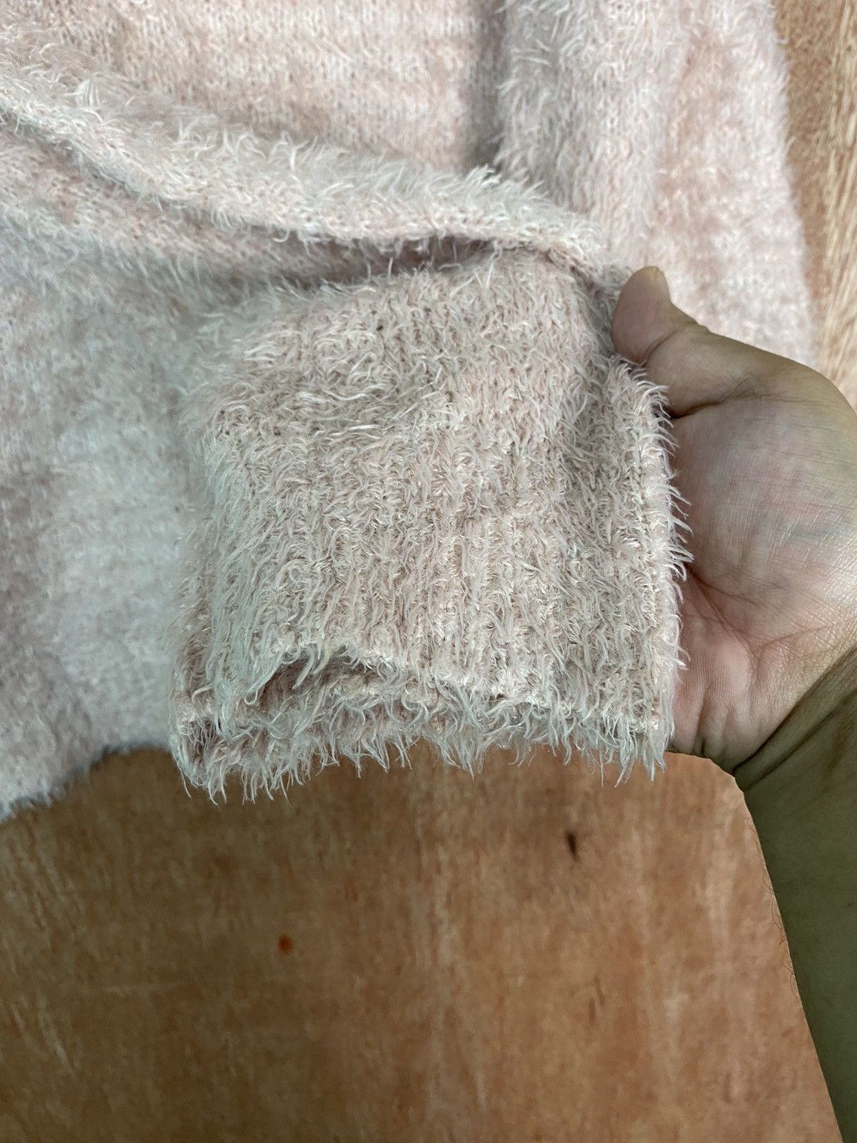 Homespun Knitwear × Japanese Brand DLS E Hyphen World Gallery Soft Fur Mohair Knitwear #BB587 Size M / US 6-8 / IT 42-44 - 9 Thumbnail