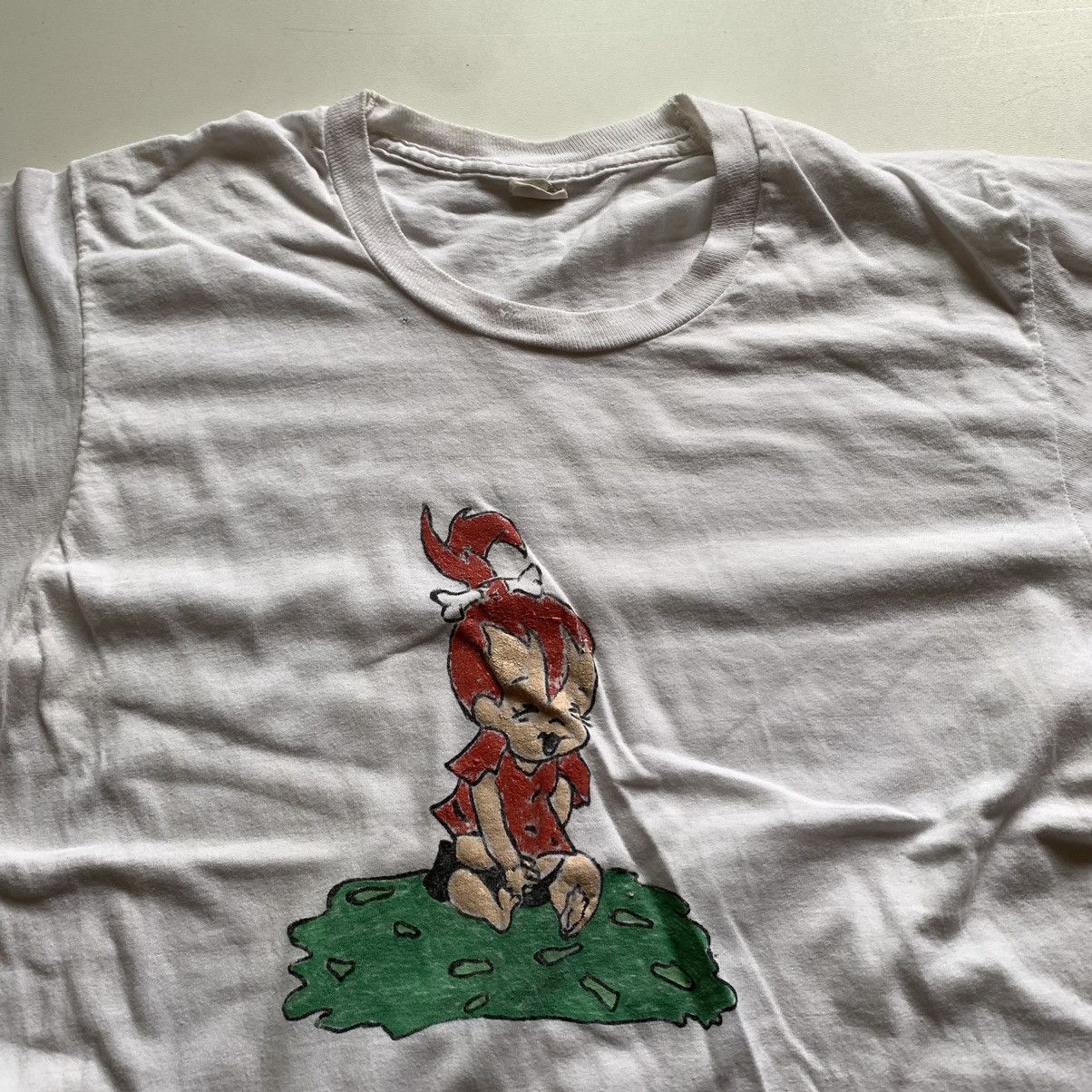 Cartoon Network × Vintage Vintage 90s Custom Art Flintstones Graphic t shirt XS Size US XS / EU 42 / 0 - 2 Thumbnail