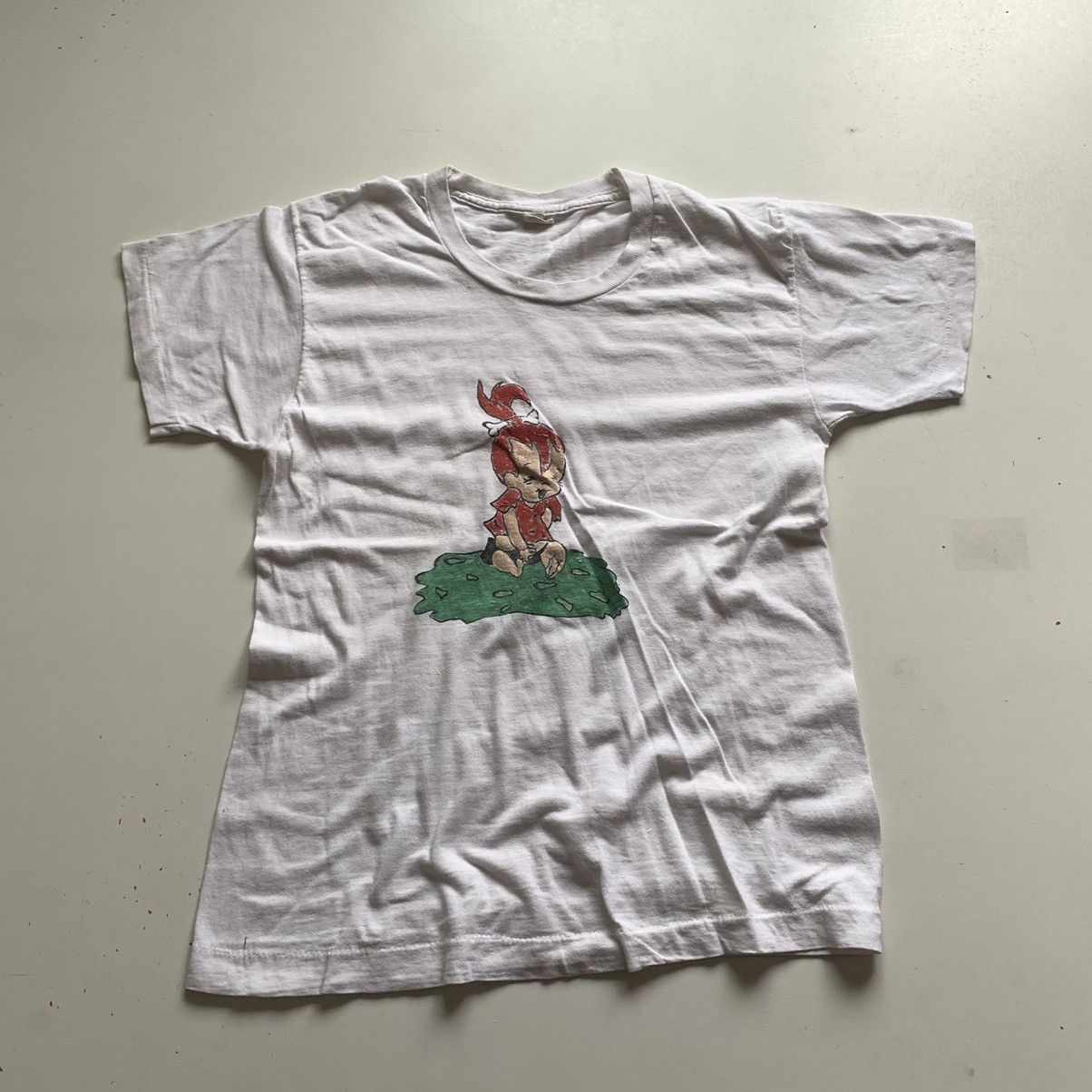 Cartoon Network × Vintage Vintage 90s Custom Art Flintstones Graphic t shirt XS Size US XS / EU 42 / 0 - 1 Thumbnail