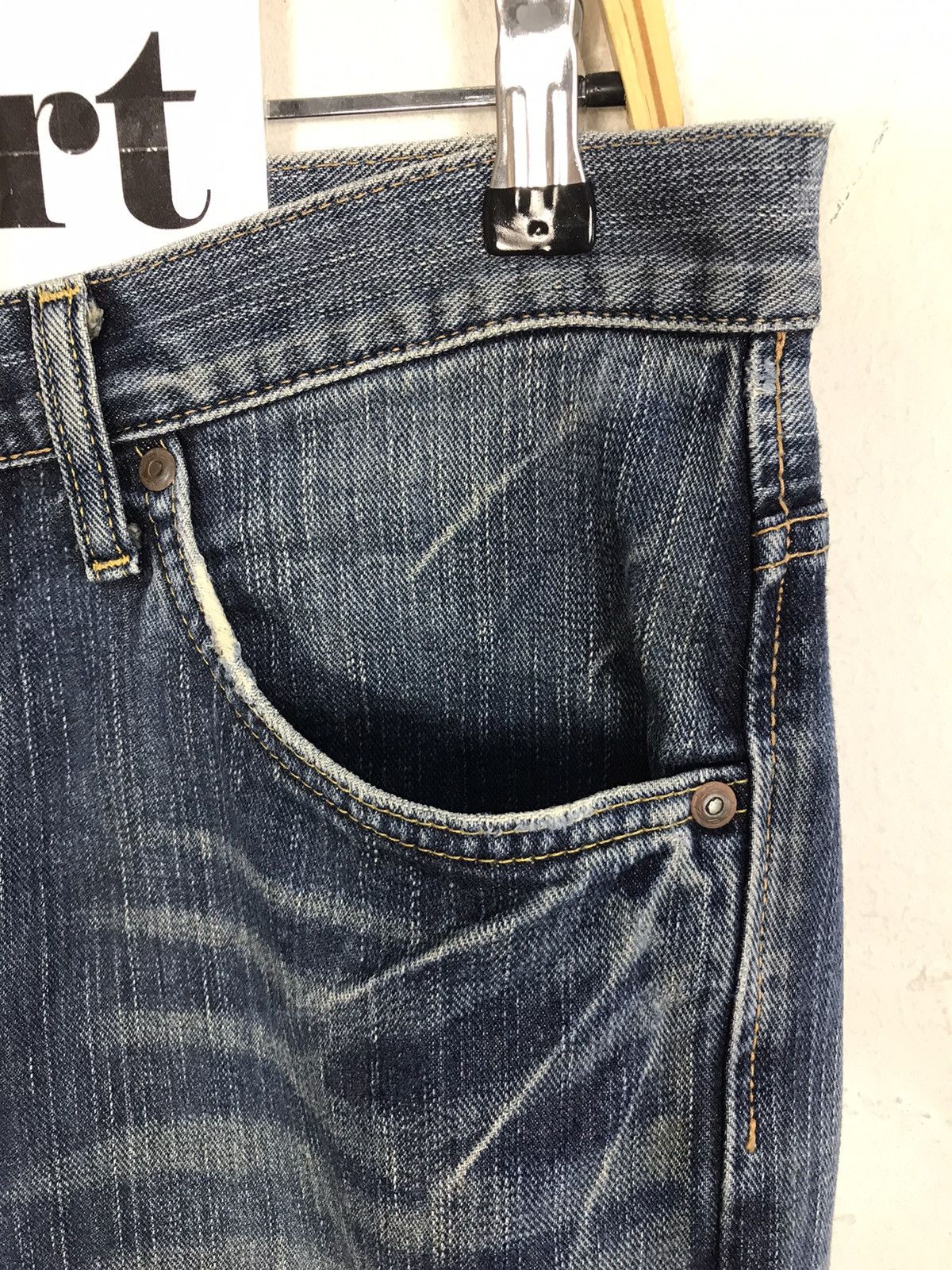 Japanese Brand × Lee × Vintage Vintage Lee Riders Straight Cut Zipper Denim Jeans Size US 34 / EU 50 - 5 Thumbnail