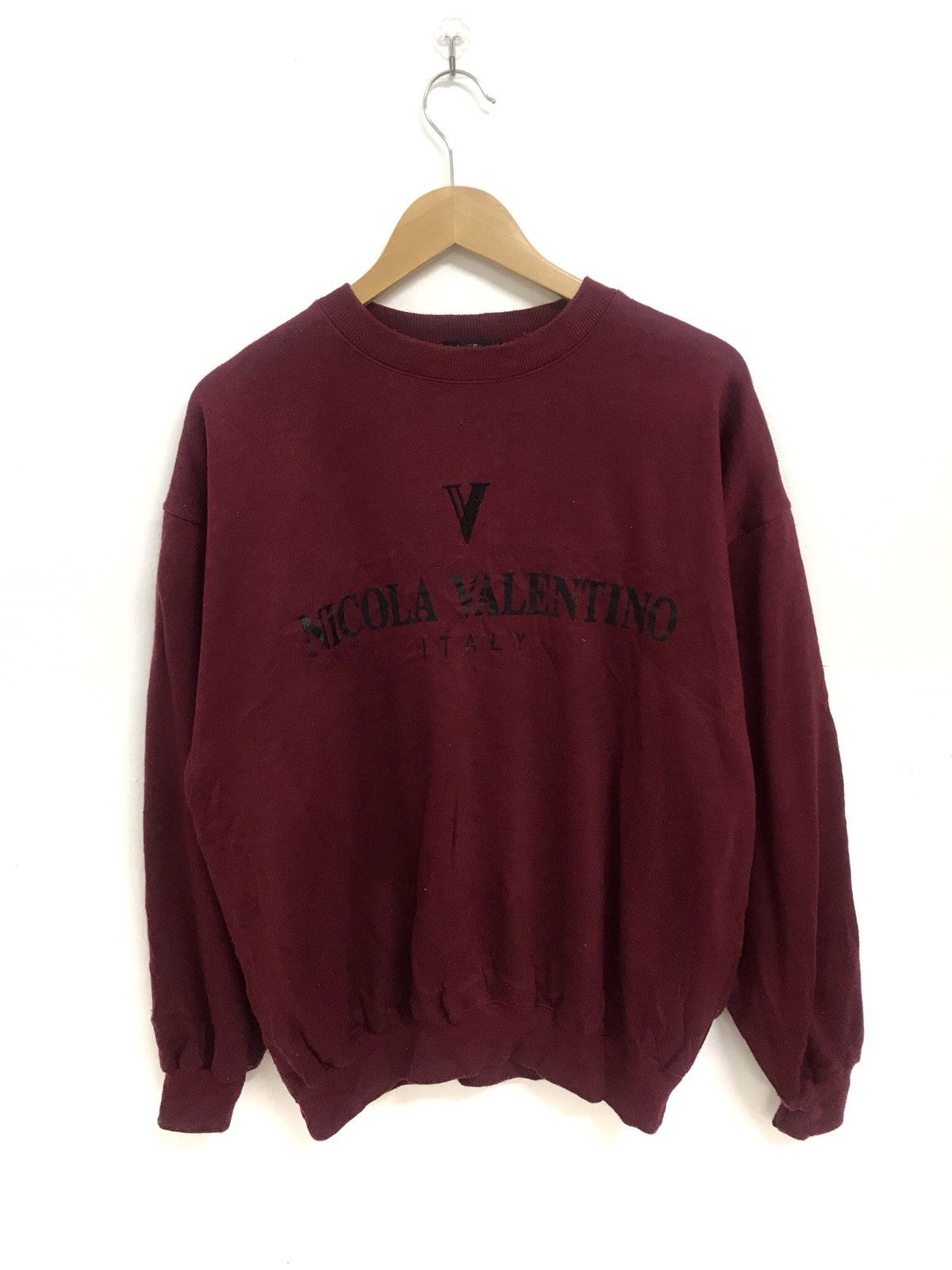 Designer × Valentino × Vintage Hot Item Vintage Nicola Velentino Italy Sweatshirt Spellout Size US S / EU 44-46 / 1 - 1 Thumbnail