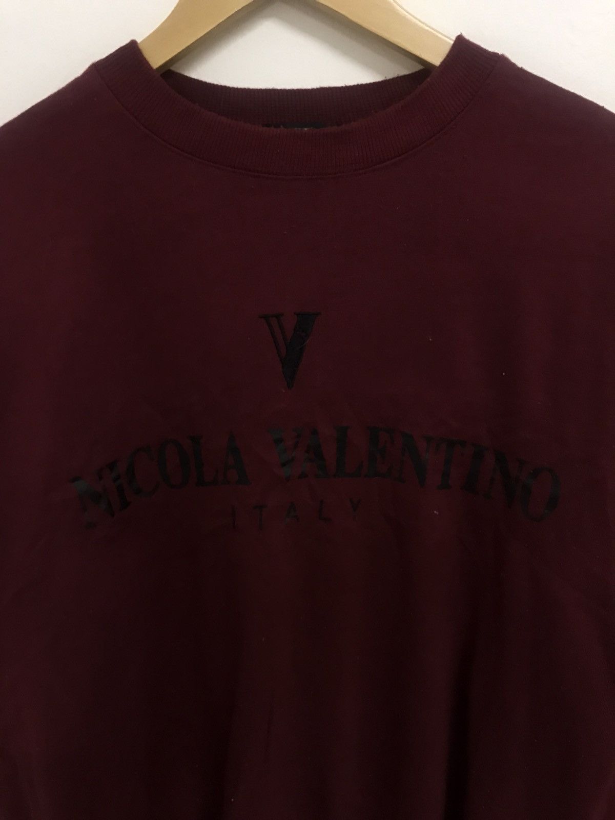 Designer × Valentino × Vintage Hot Item Vintage Nicola Velentino Italy Sweatshirt Spellout Size US S / EU 44-46 / 1 - 2 Thumbnail