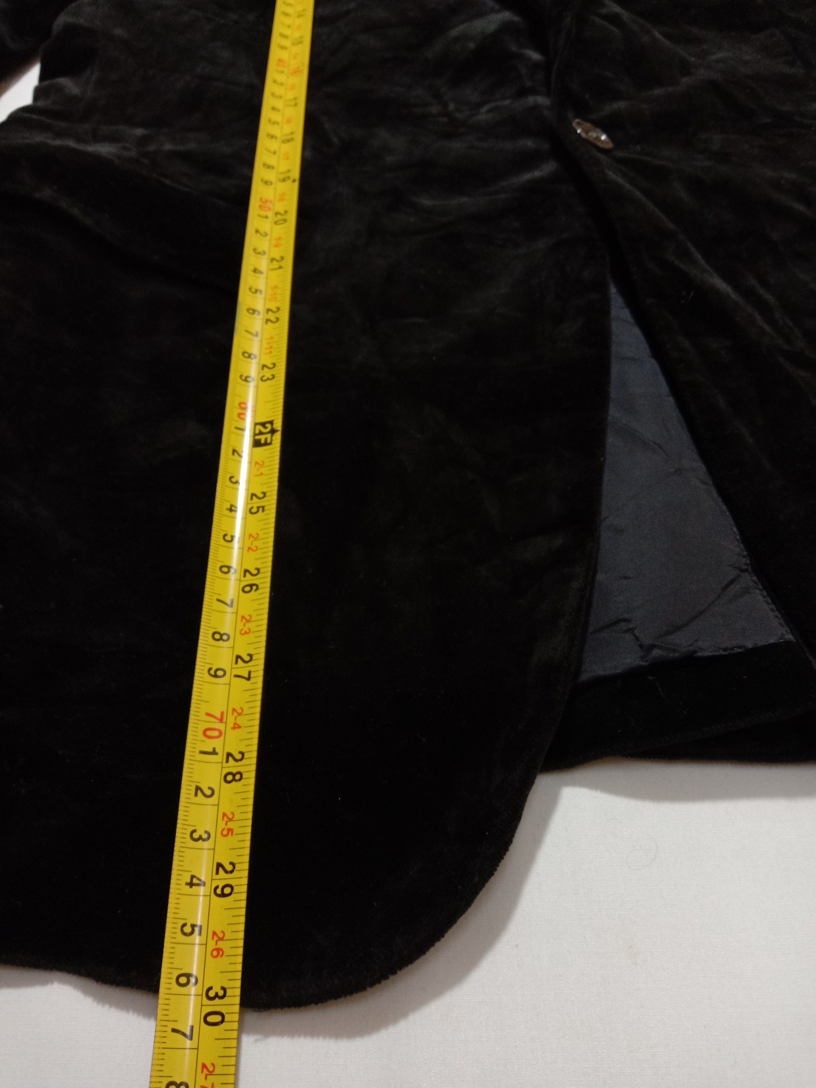 Designer Ships Girmes Special Textile Black Valvet Coat With Pocket Size 44L - 5 Thumbnail