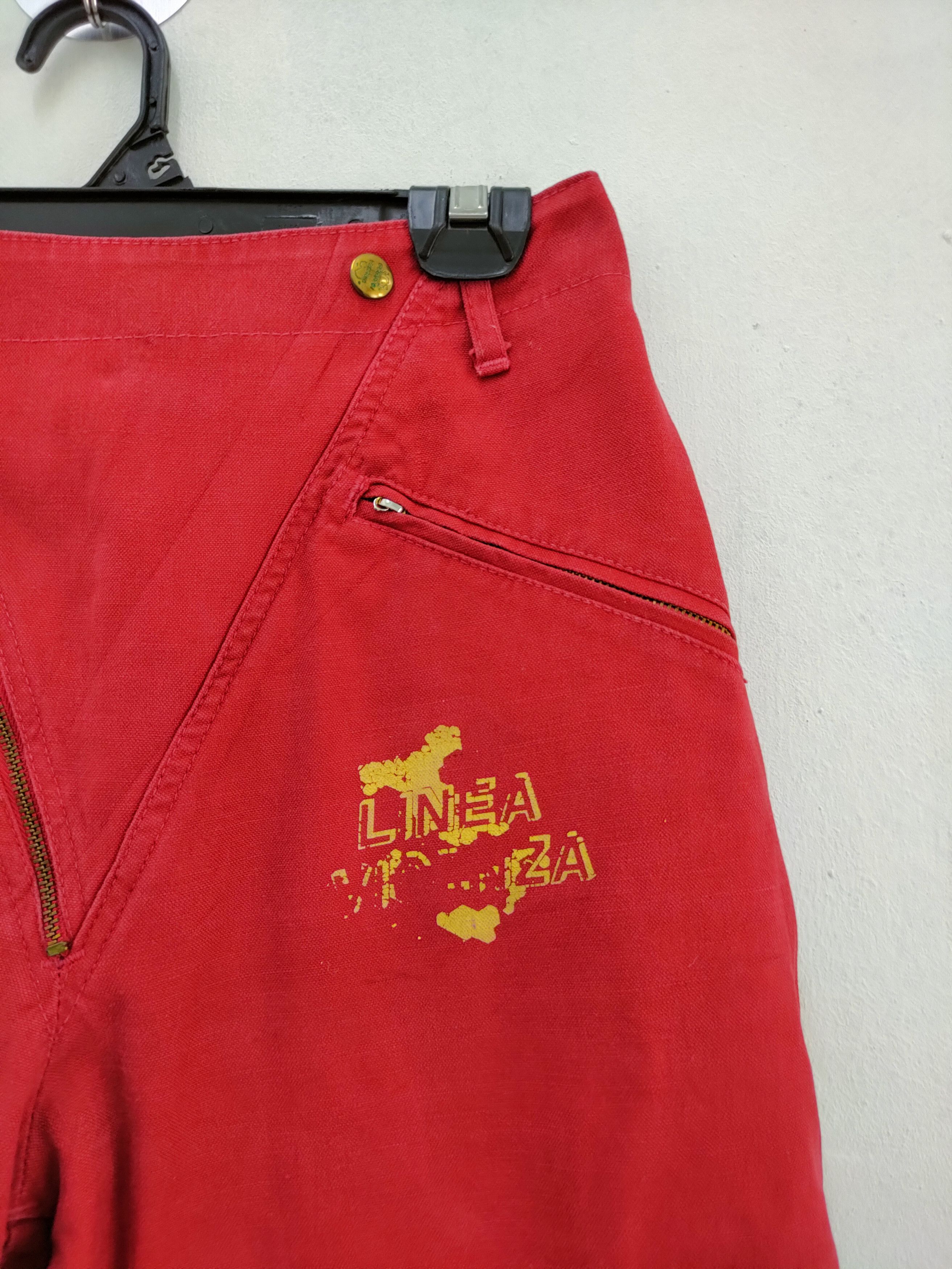Linea Linea Vicenza Red Pants Made In Japan Size US 26 / EU 42 - 7 Thumbnail