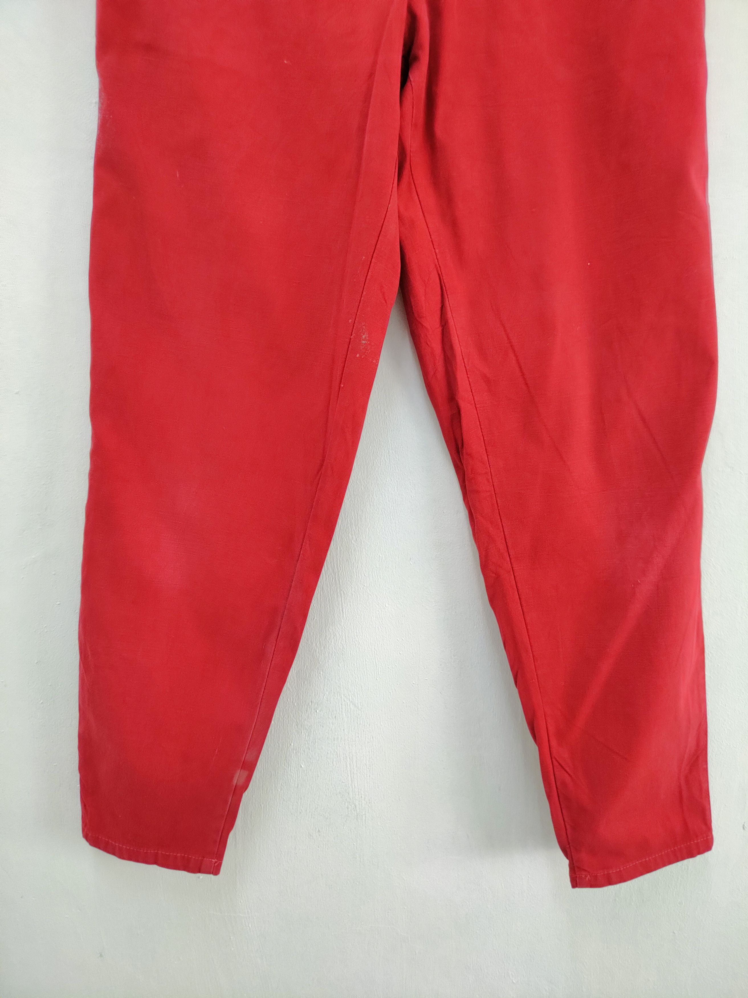 Linea Linea Vicenza Red Pants Made In Japan Size US 26 / EU 42 - 4 Thumbnail