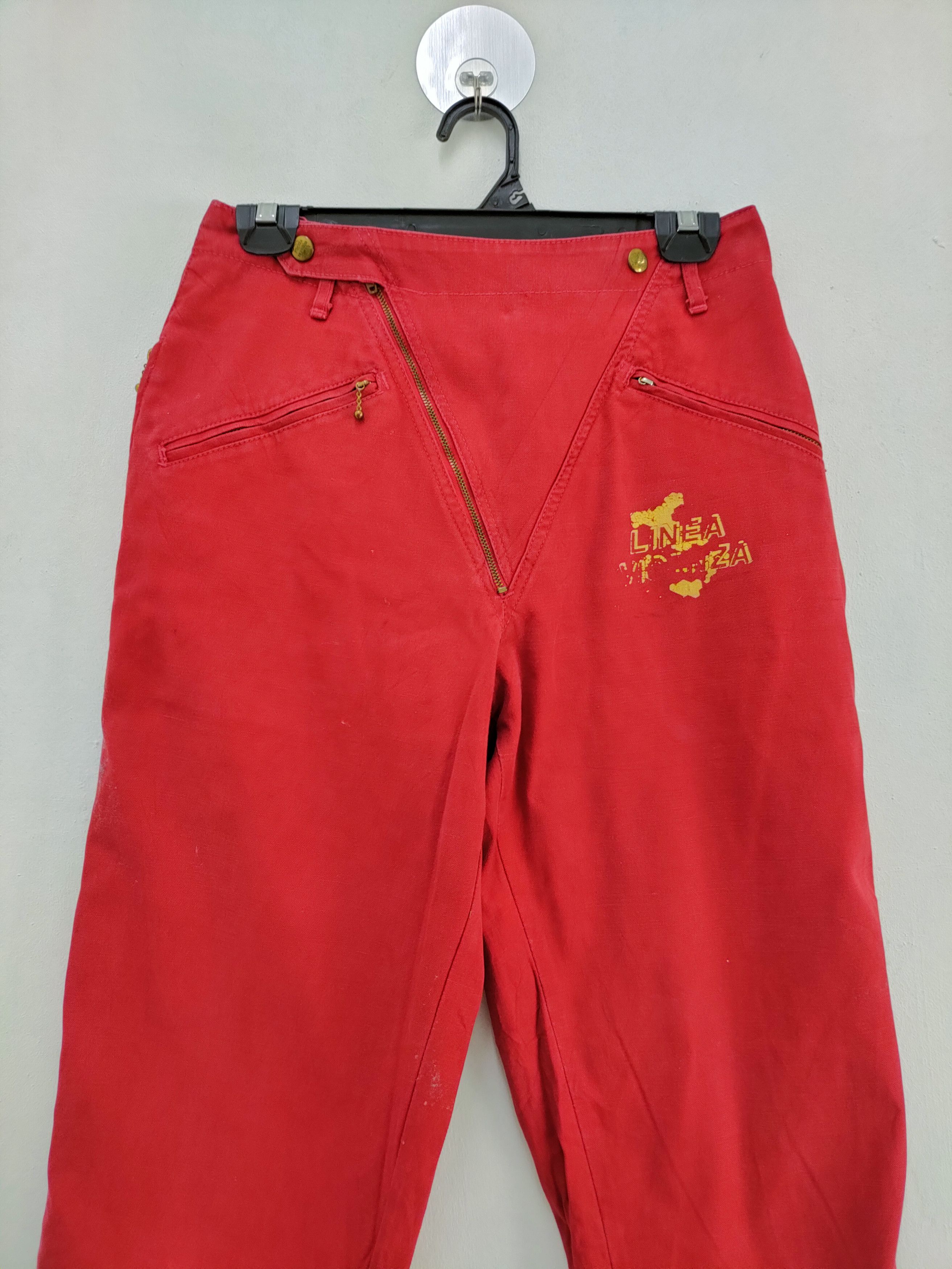Linea Linea Vicenza Red Pants Made In Japan Size US 26 / EU 42 - 3 Thumbnail