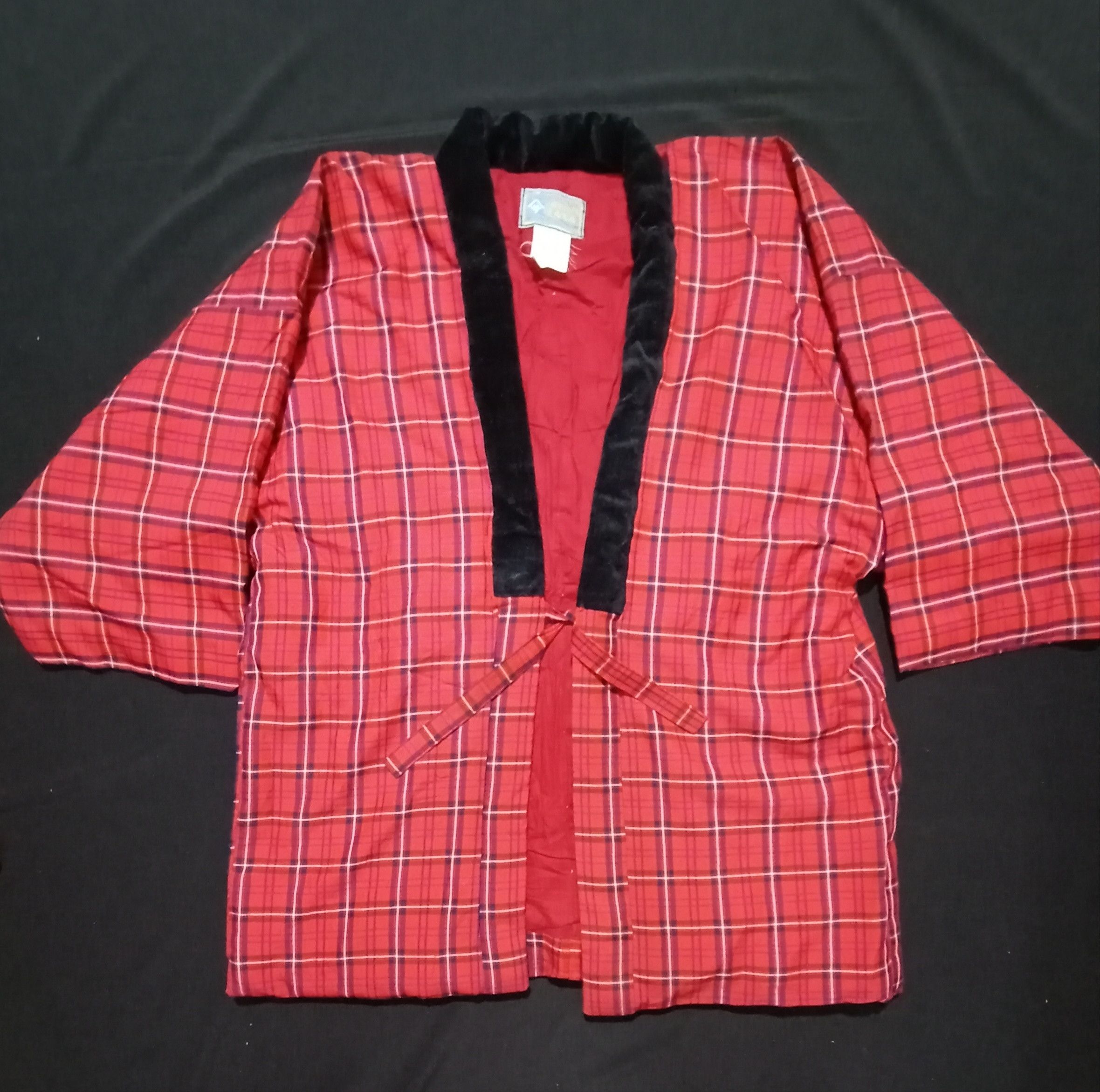 Edition Japan Padded Kimono Haseo Hanten Haori Plaid Checked Size US L / EU 52-54 / 3 - 1 Thumbnail