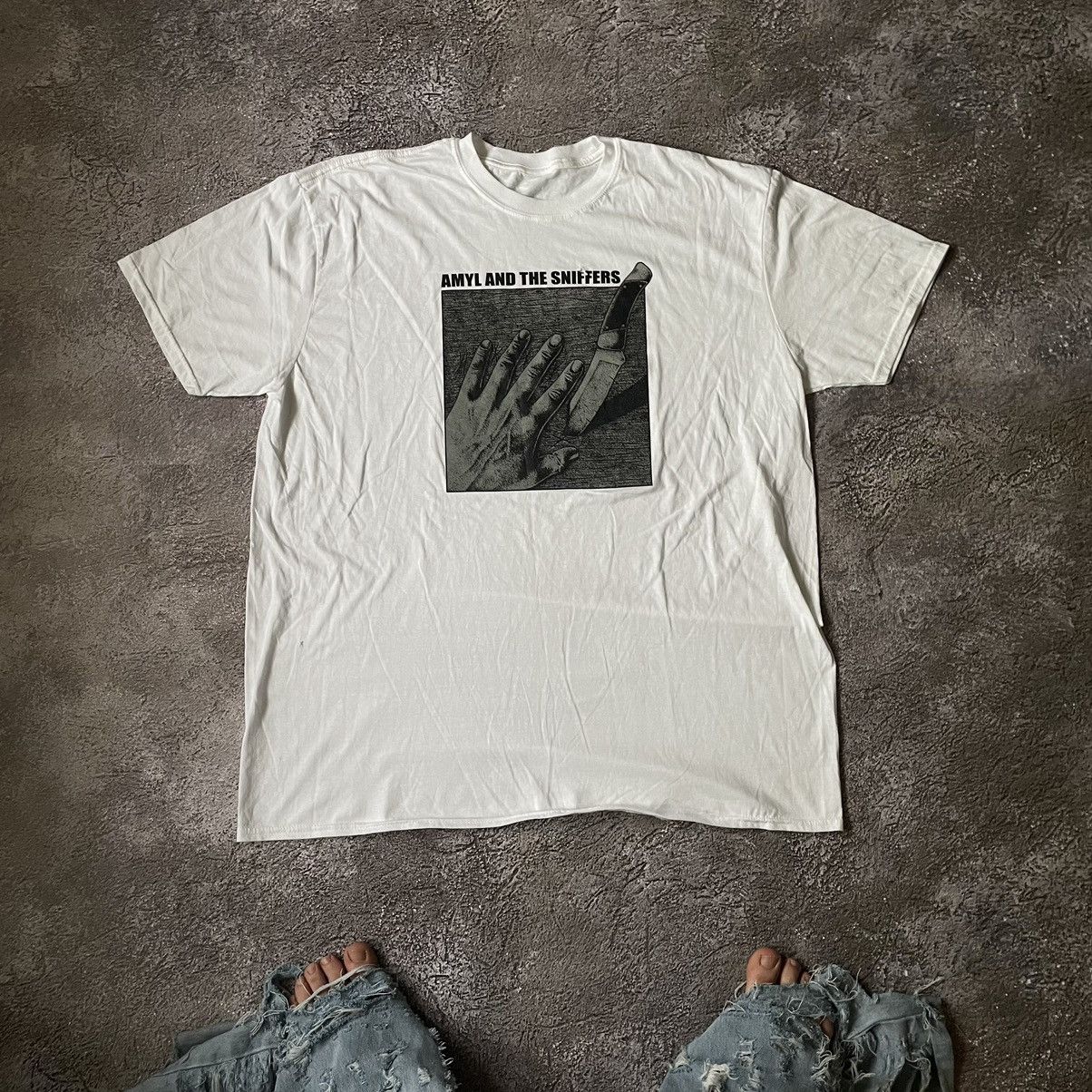 Vintage Vintage Y2K Graphic Tee The Sniffers Band Oversized Goth XXL Size US XXL / EU 58 / 5 - 1 Thumbnail