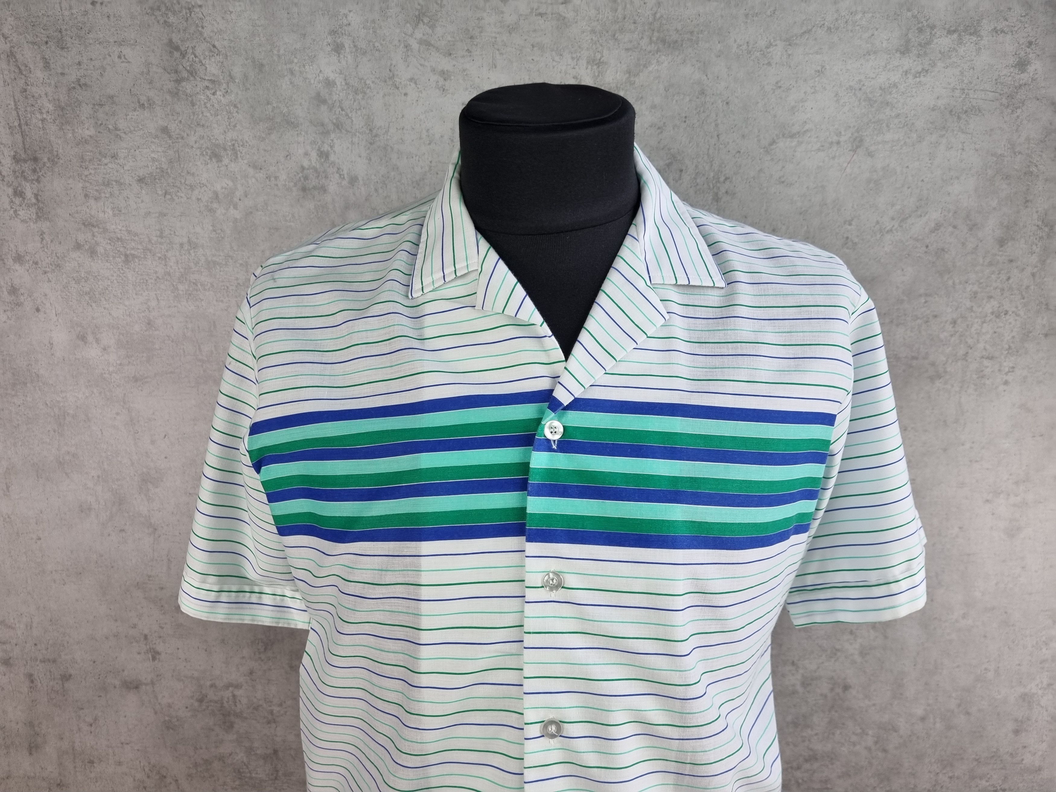 Cowboy Equipment × Vintage 70s Sears Pour Homme Light Bowling camp collar Shirt Size US L / EU 52-54 / 3 - 2 Thumbnail