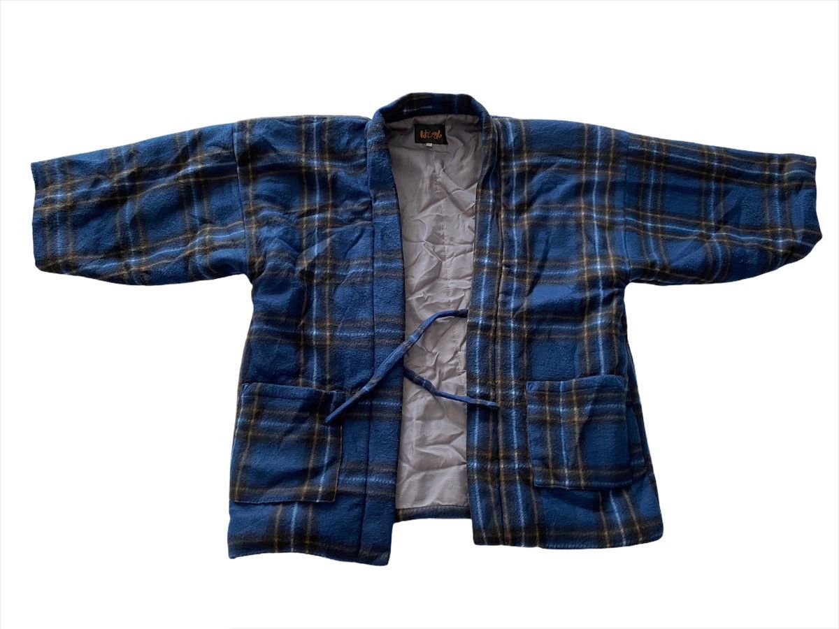 Indigo × Japanese Brand 💥delete today💥Wool Kimono🇯🇵 Jacket Size US L / EU 52-54 / 3 - 8 Thumbnail
