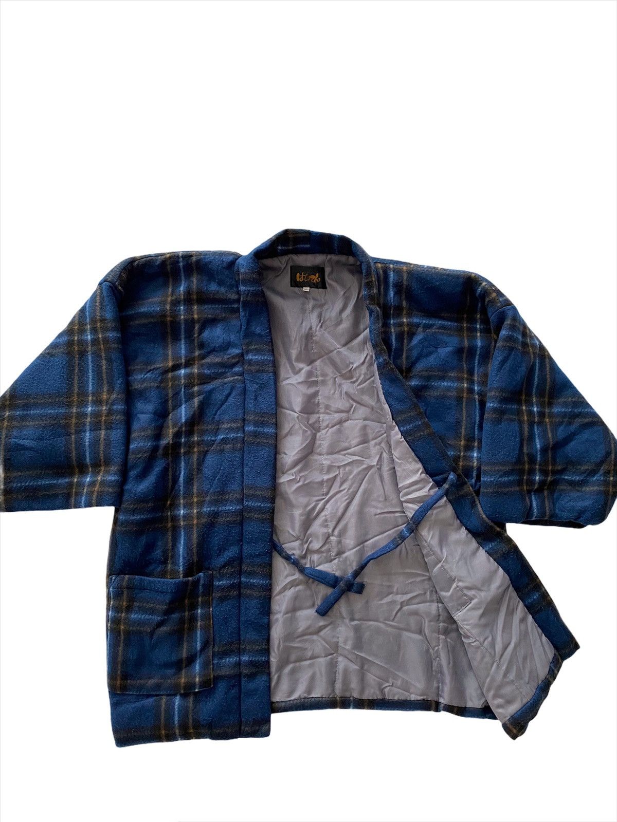 Indigo × Japanese Brand 💥delete today💥Wool Kimono🇯🇵 Jacket Size US L / EU 52-54 / 3 - 5 Thumbnail