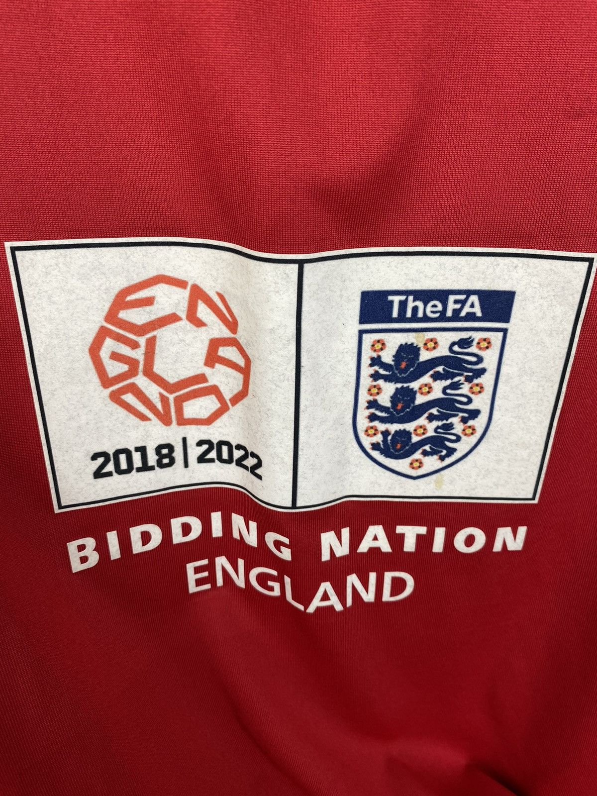 Nike Mens Vintage Umbro BIDDING NATION ENGLAND Longsleeve T Shirt Size US L / EU 52-54 / 3 - 6 Thumbnail