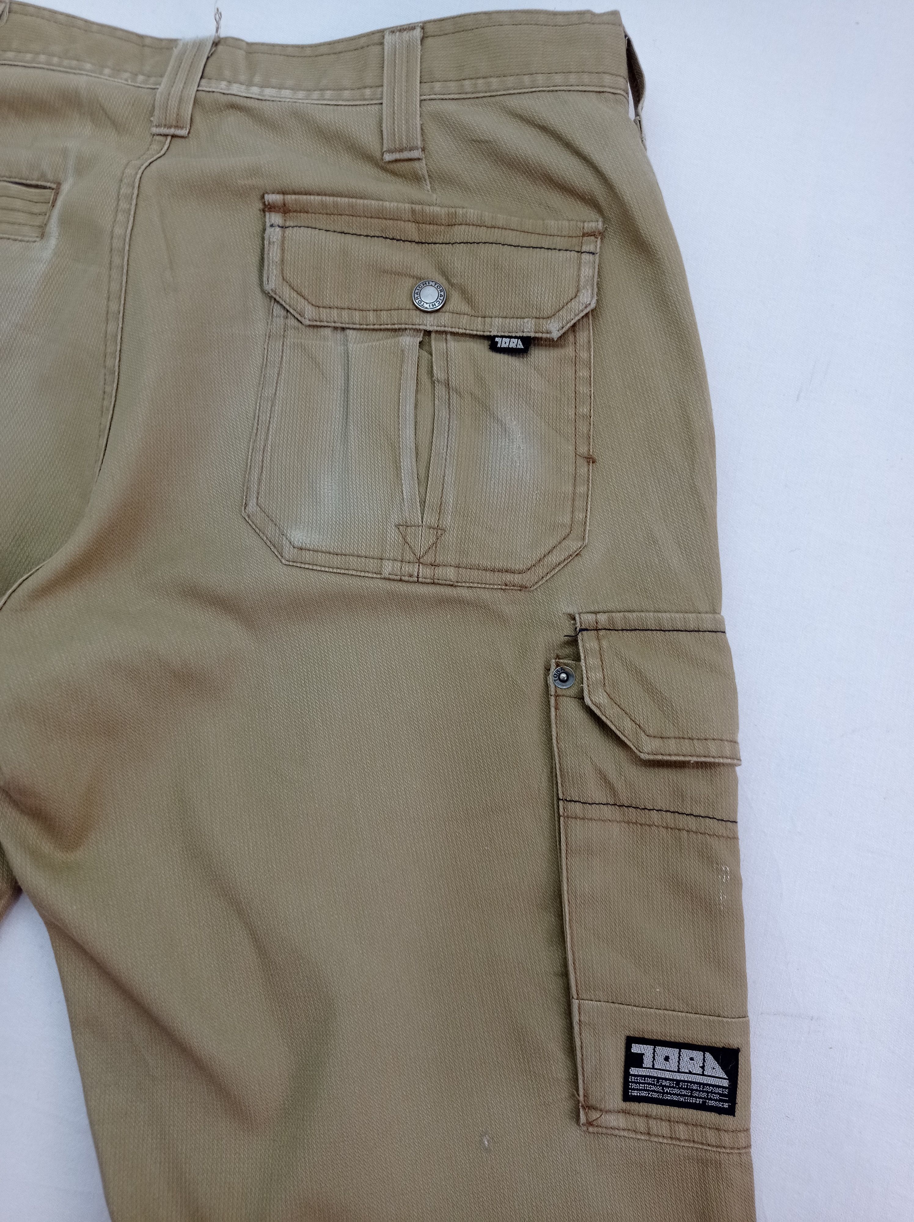 Japanese Brand Toraichi Faded Cargo Pants Size US 31 - 13 Thumbnail