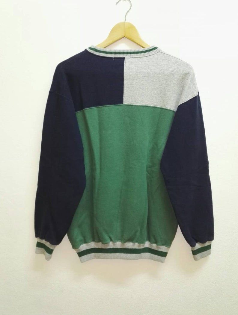 Japanese Brand Sweatshirt Polo Club Members colour block big Logo(ss080) Size US L / EU 52-54 / 3 - 2 Thumbnail