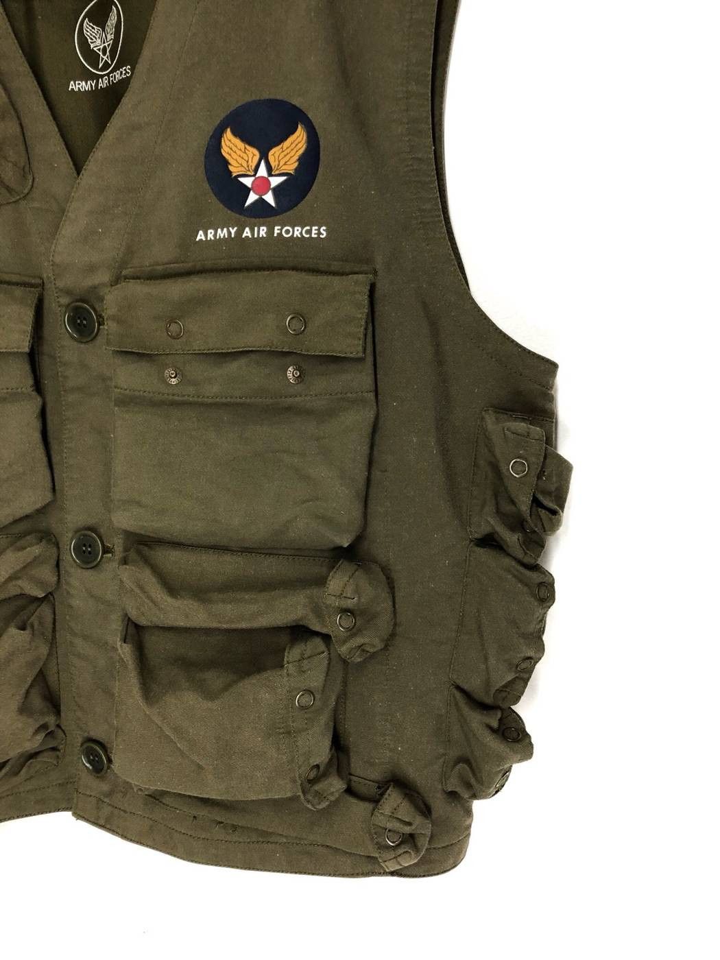Avirex ❤️‍🔥 Avirex Utility Multi Pocket Green Army Military Vests Size US M / EU 48-50 / 2 - 3 Thumbnail