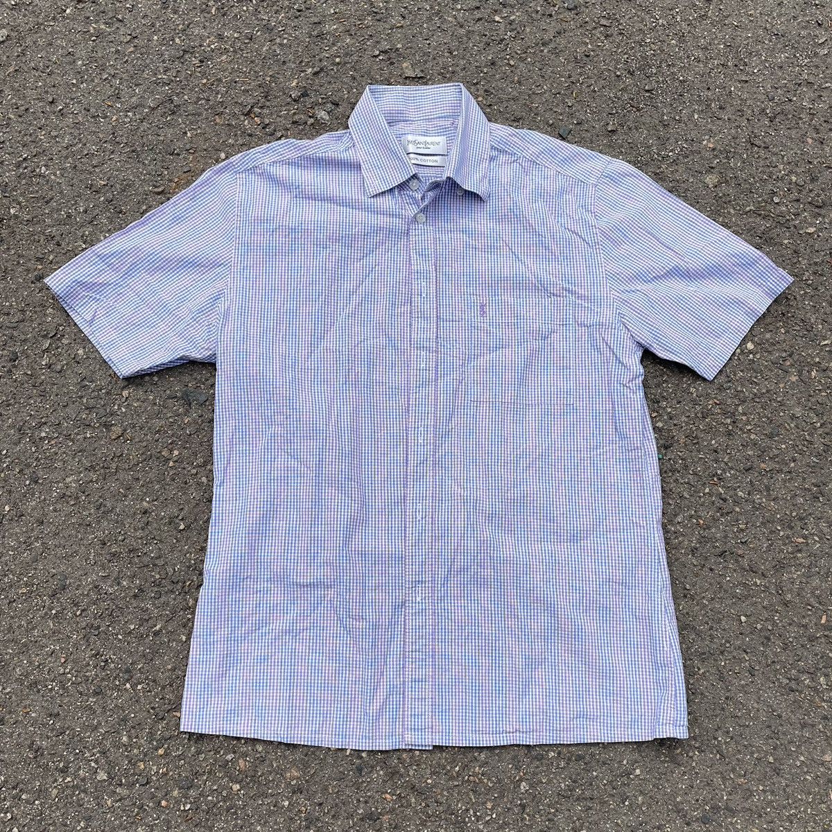 Vintage Vintage Y2K Light Blue Striped Oxford Button Up Preppy M Size US M / EU 48-50 / 2 - 2 Thumbnail