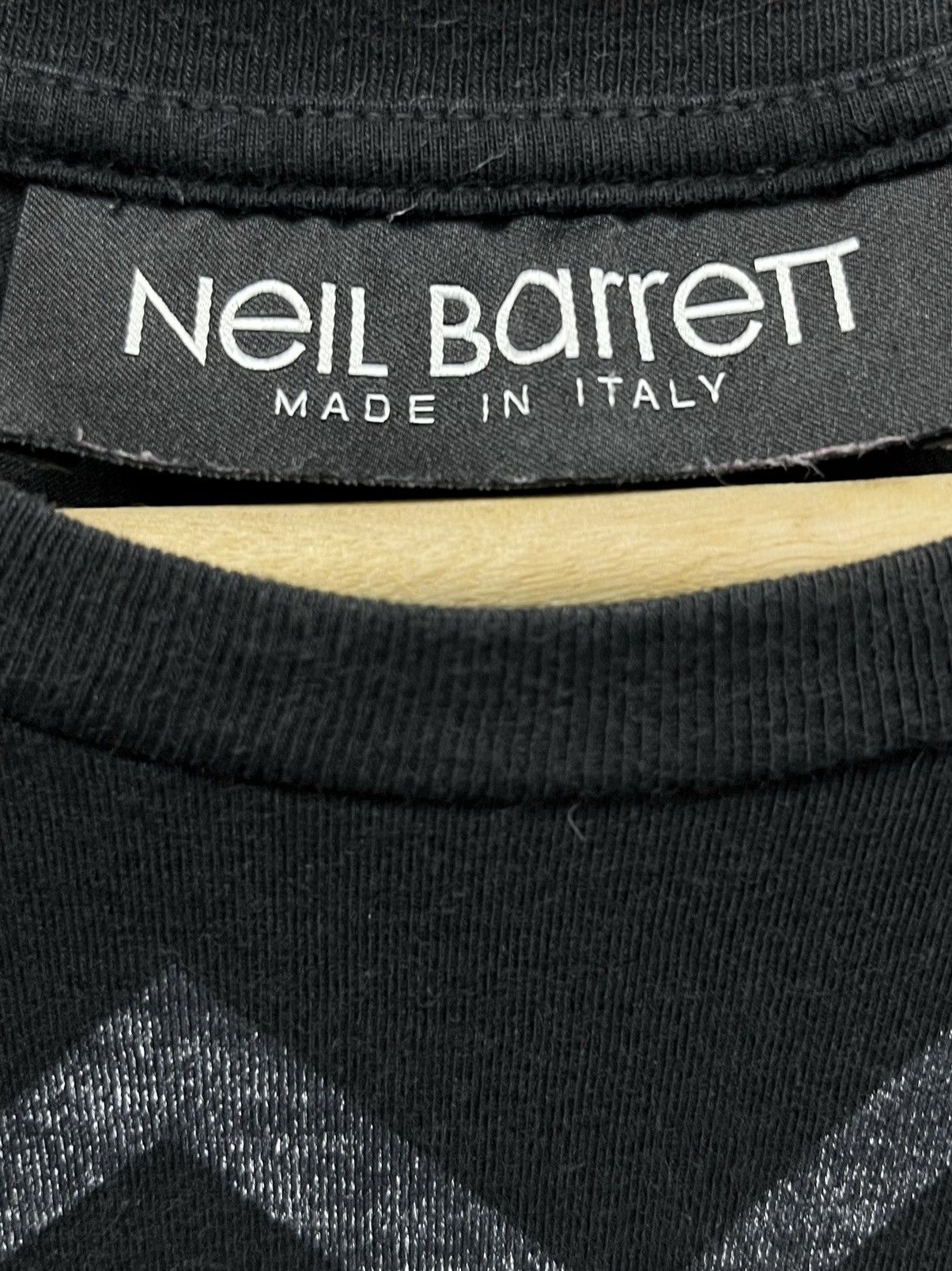 Neil Barrett NEIL BARRETT Designer Iconic Sharp Design Slim Fit T-Shirt Size US M / EU 48-50 / 2 - 6 Thumbnail