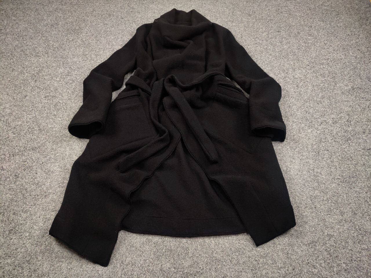Lost & Found Ria Dunn Lost & Found Ria Dunn Coat Black Wool asymmetric Jacket Size M / US 6-8 / IT 42-44 - 2 Thumbnail
