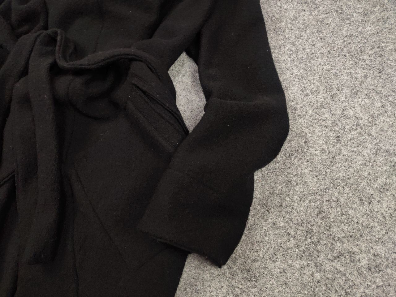 Lost & Found Ria Dunn Lost & Found Ria Dunn Coat Black Wool asymmetric Jacket Size M / US 6-8 / IT 42-44 - 5 Thumbnail