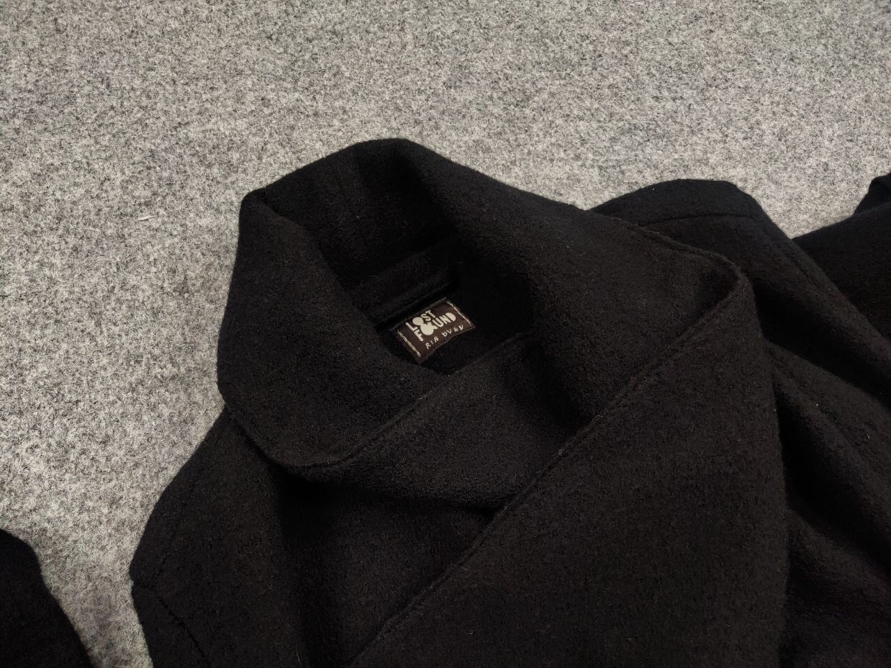 Lost & Found Ria Dunn Lost & Found Ria Dunn Coat Black Wool asymmetric Jacket Size M / US 6-8 / IT 42-44 - 14 Thumbnail