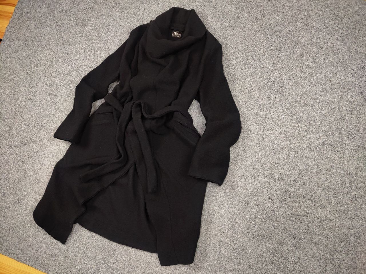 Lost & Found Ria Dunn Lost & Found Ria Dunn Coat Black Wool asymmetric Jacket Size M / US 6-8 / IT 42-44 - 3 Thumbnail