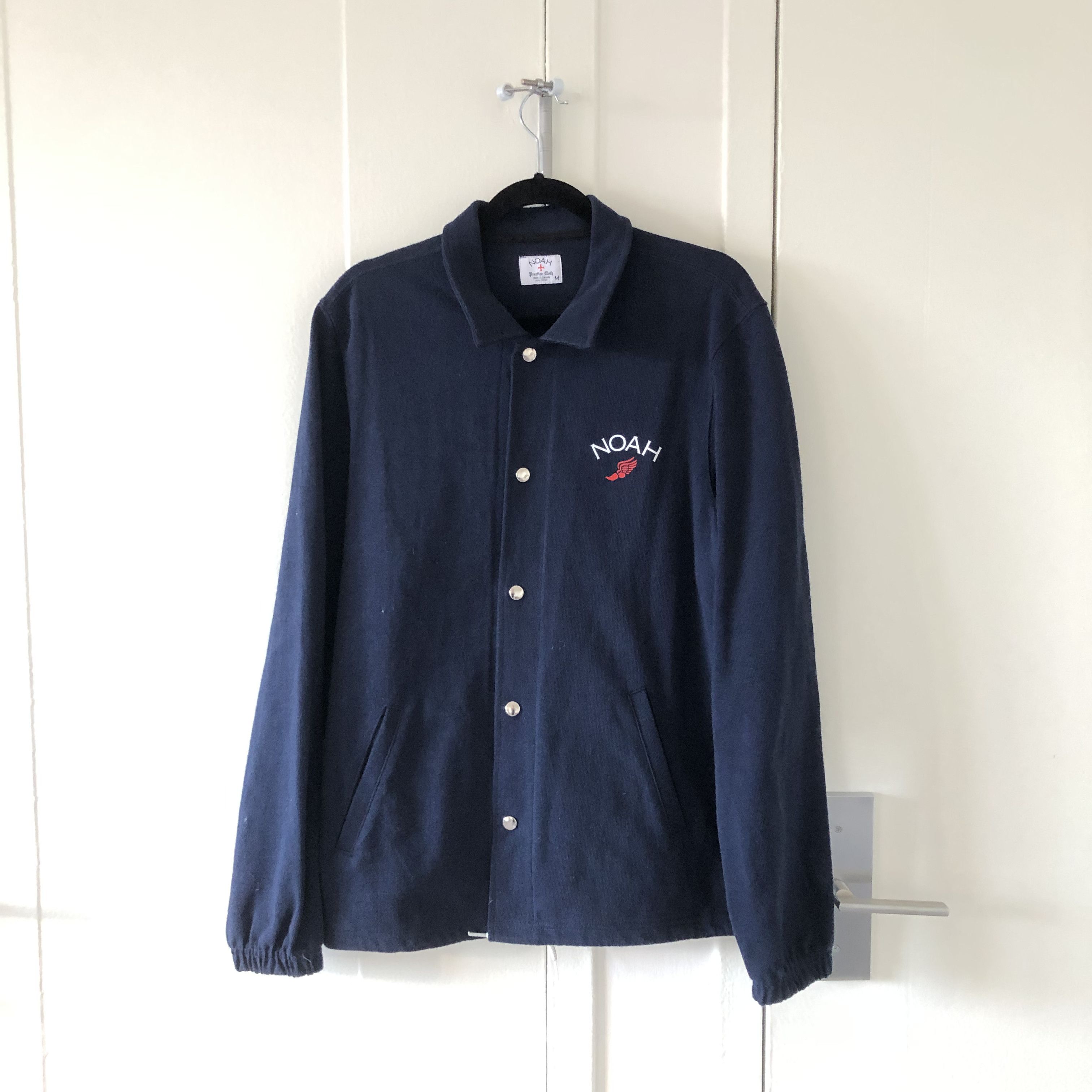 image of Noah Practice Cloth Rugby Coat in Navy, Men's (Size Medium)